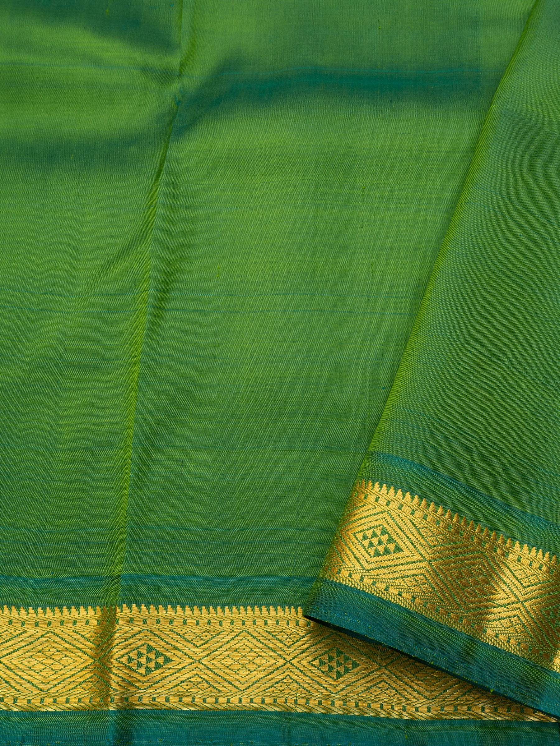 Green small border/ Arani Silk Saree CLSA10842