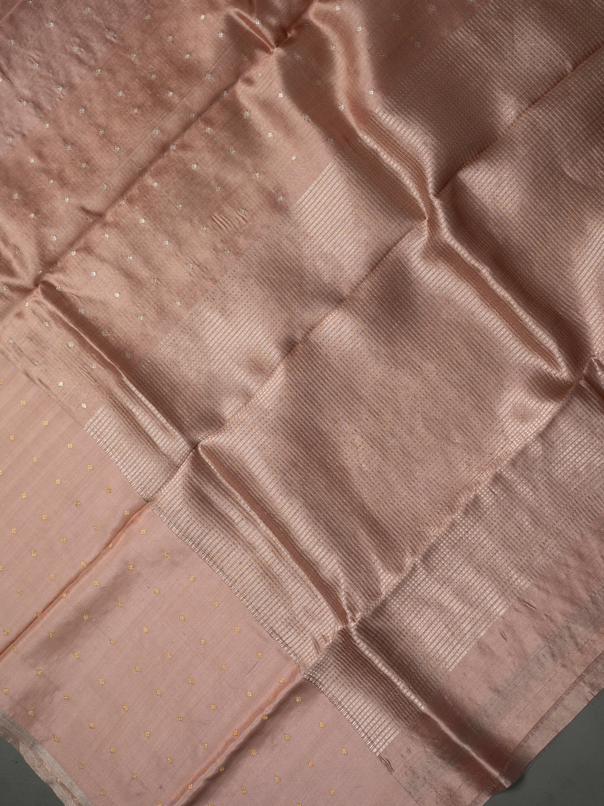 Blush pink evening and morning border/ Chanderi silk Saree CLSA10881