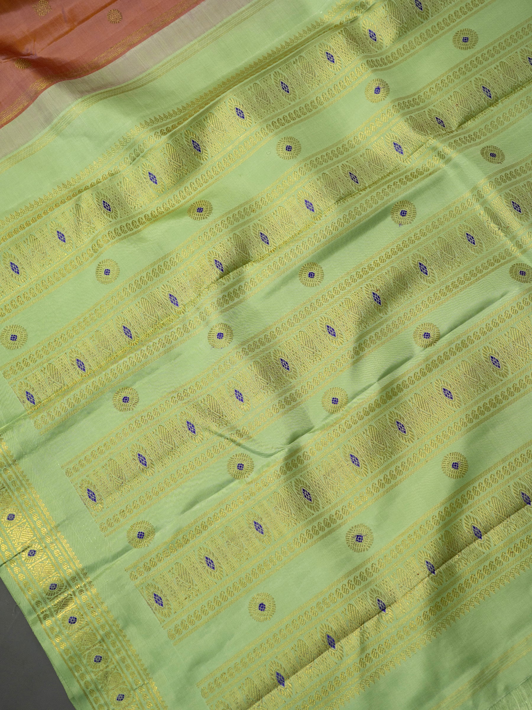 Pink shot korvai / Kanjipuram Silk Saree CLSA10970