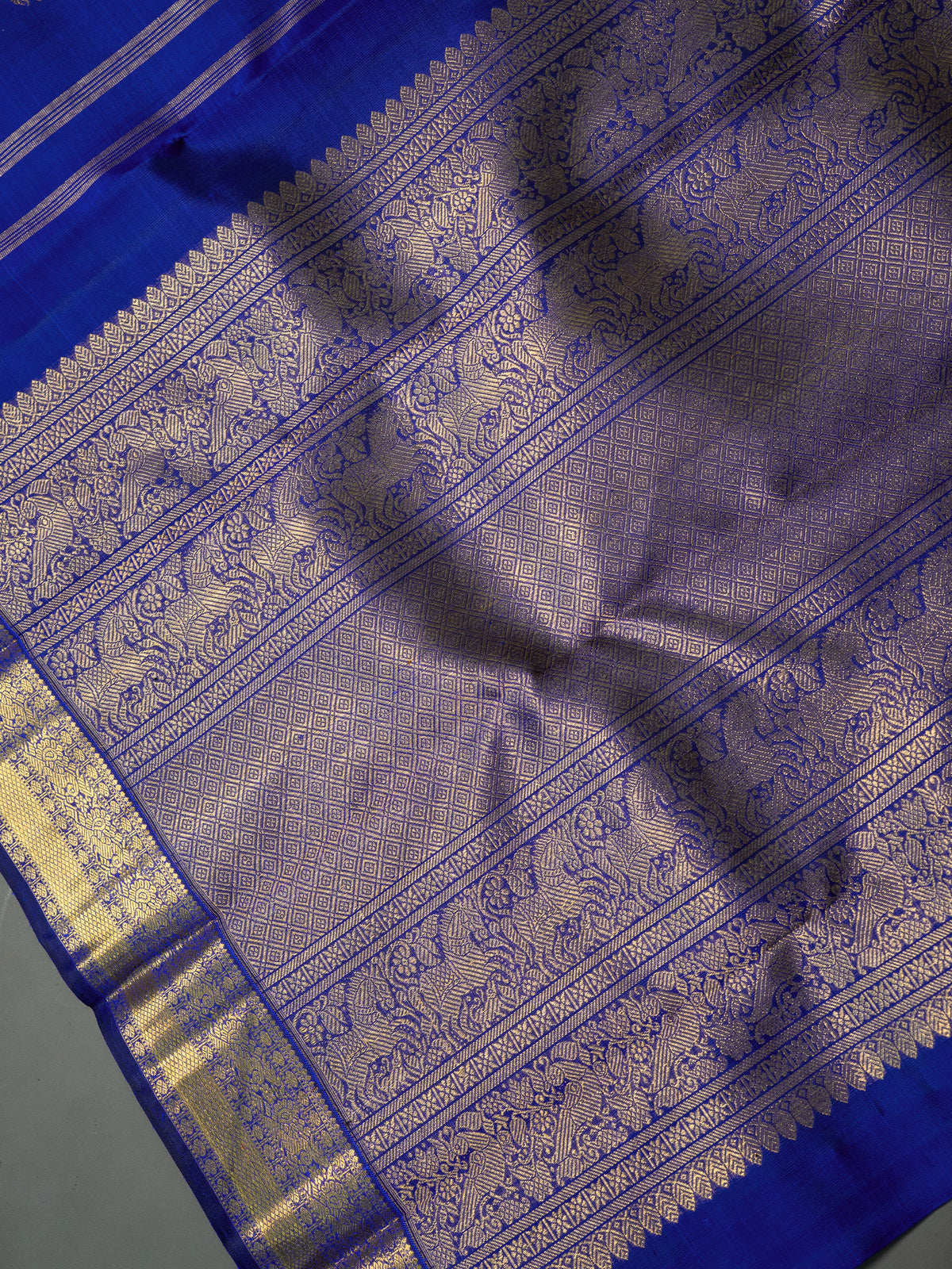 Ms blue vintage pet / Kanjipuram Silk Saree CLSA11335