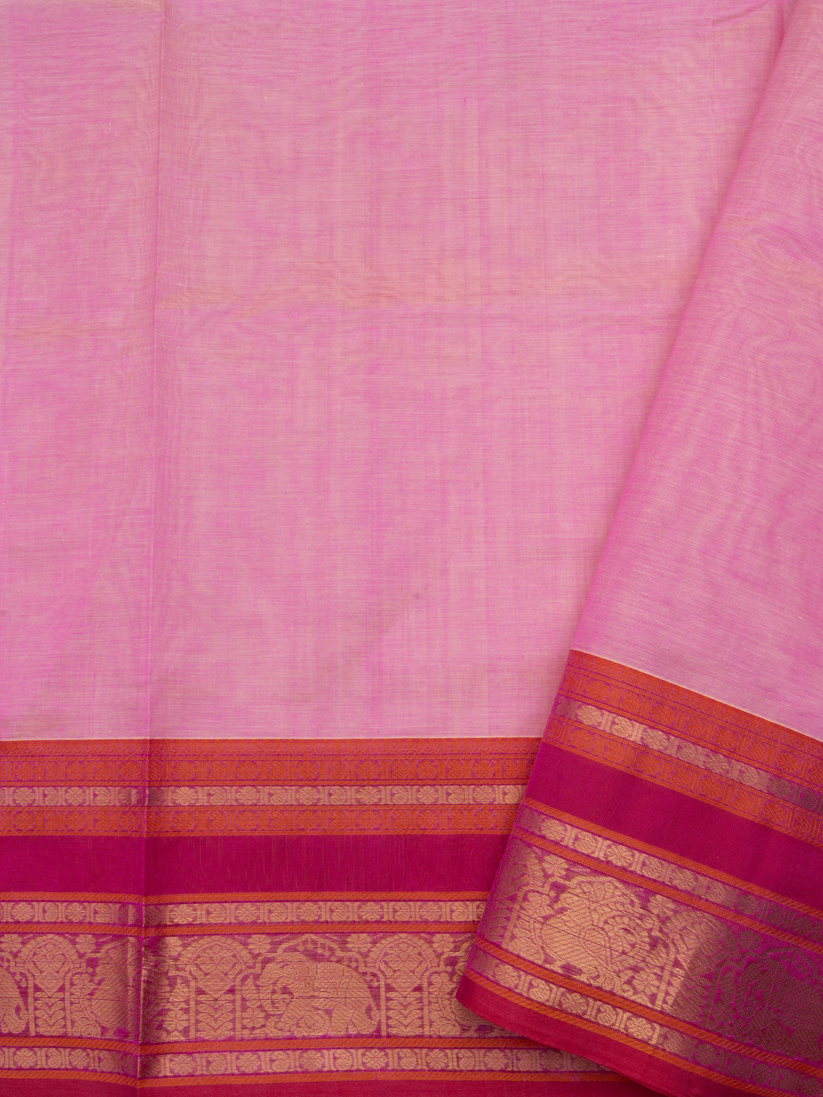 Pastel pink lakshambutta/ Silk Cotton Saree CLSA11849