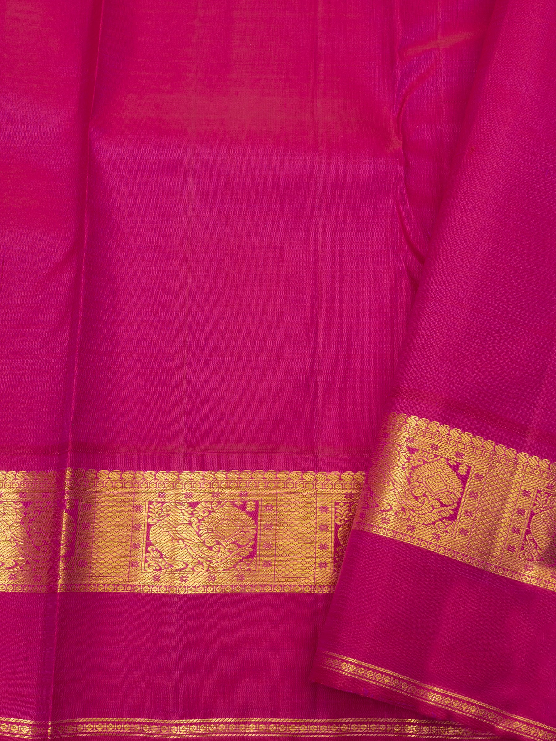 Yellow and pink /Arani Silk Saree