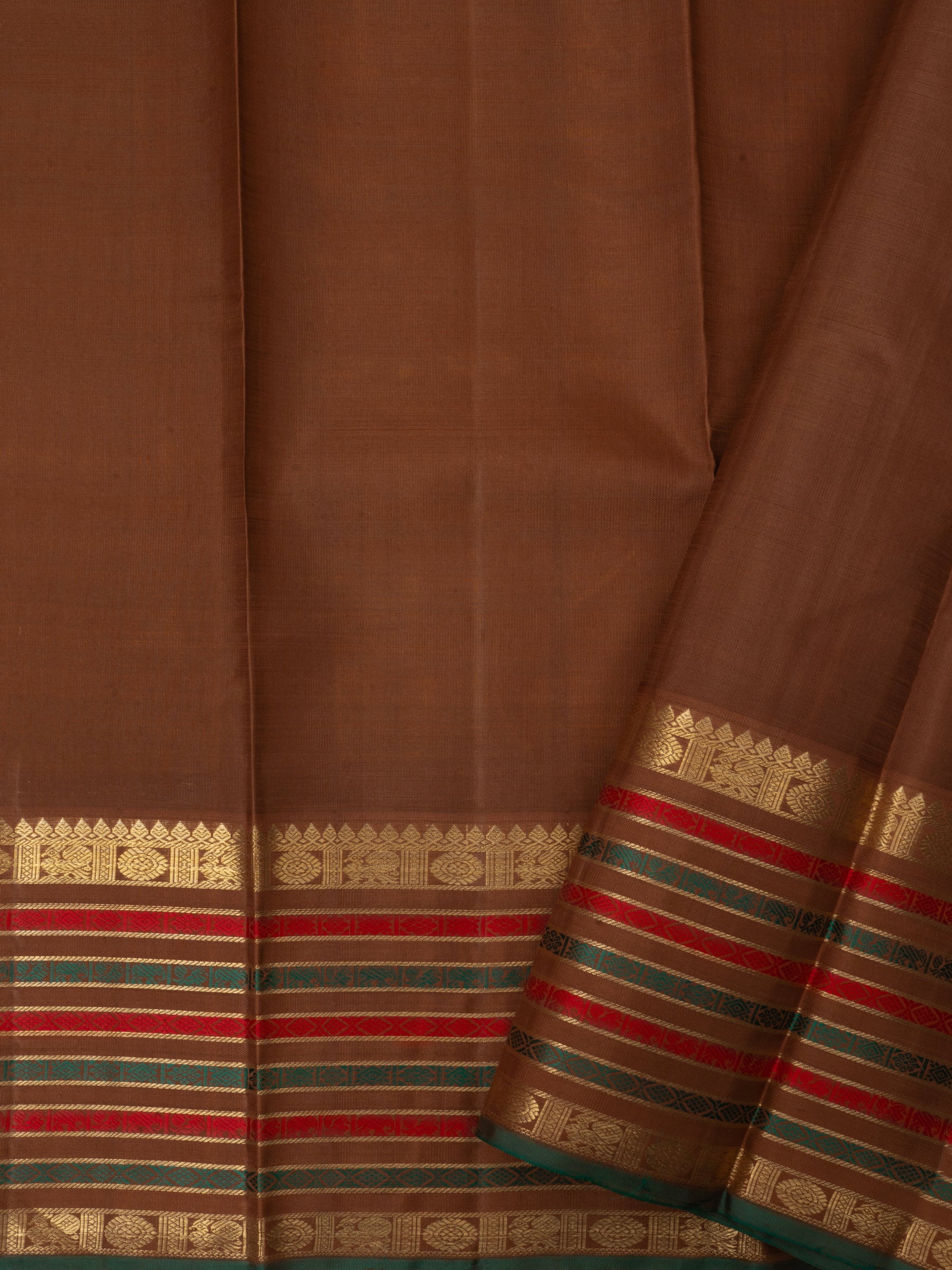 Mustard yellow varisapet border/ Kanjipuram silk Saree CLSA2474