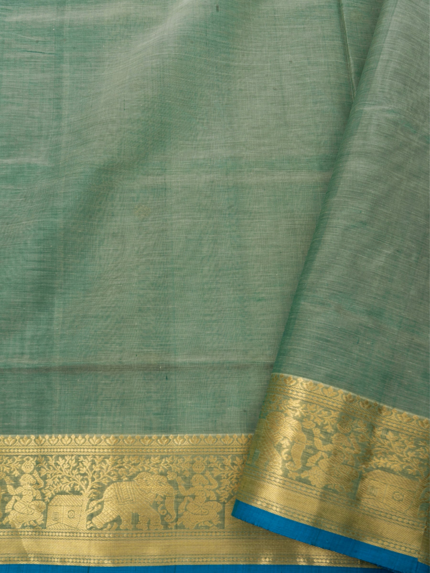 Green / Silk Cotton Saree CLSA2904