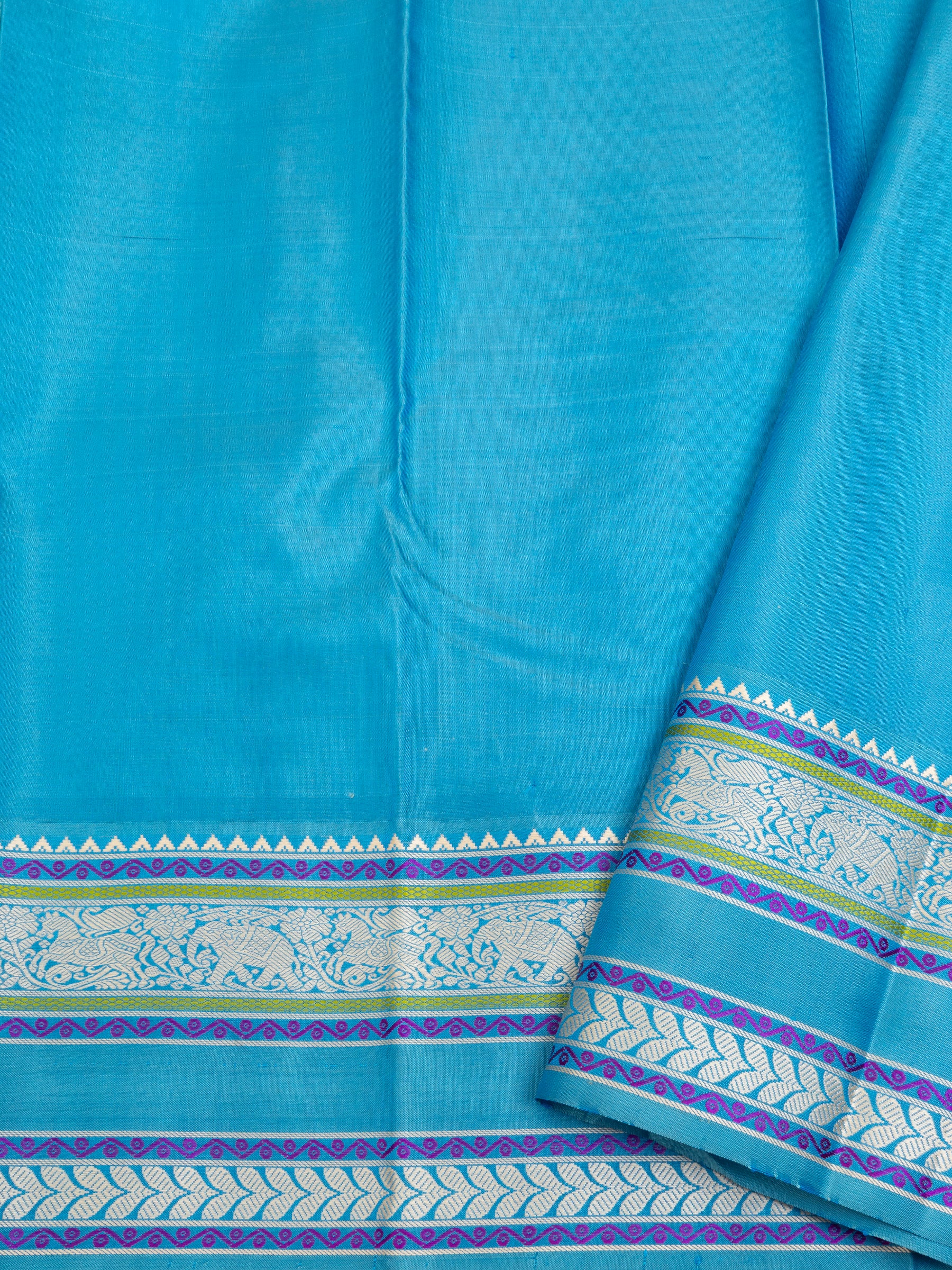 Purple and anandha blue kattam / Special Edition Silk CLSA3859