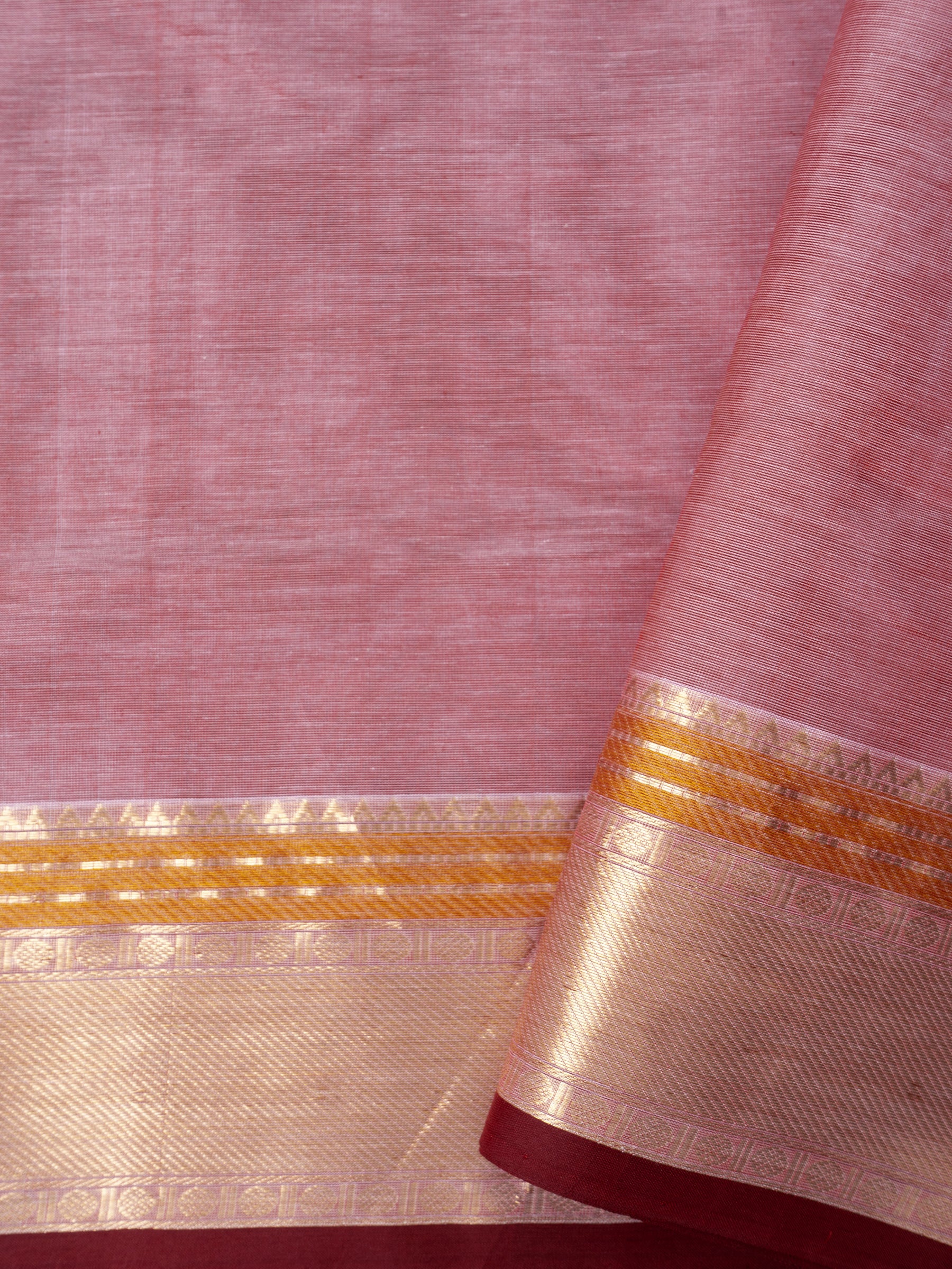 Pastel pink fish Butta : Silk Cotton