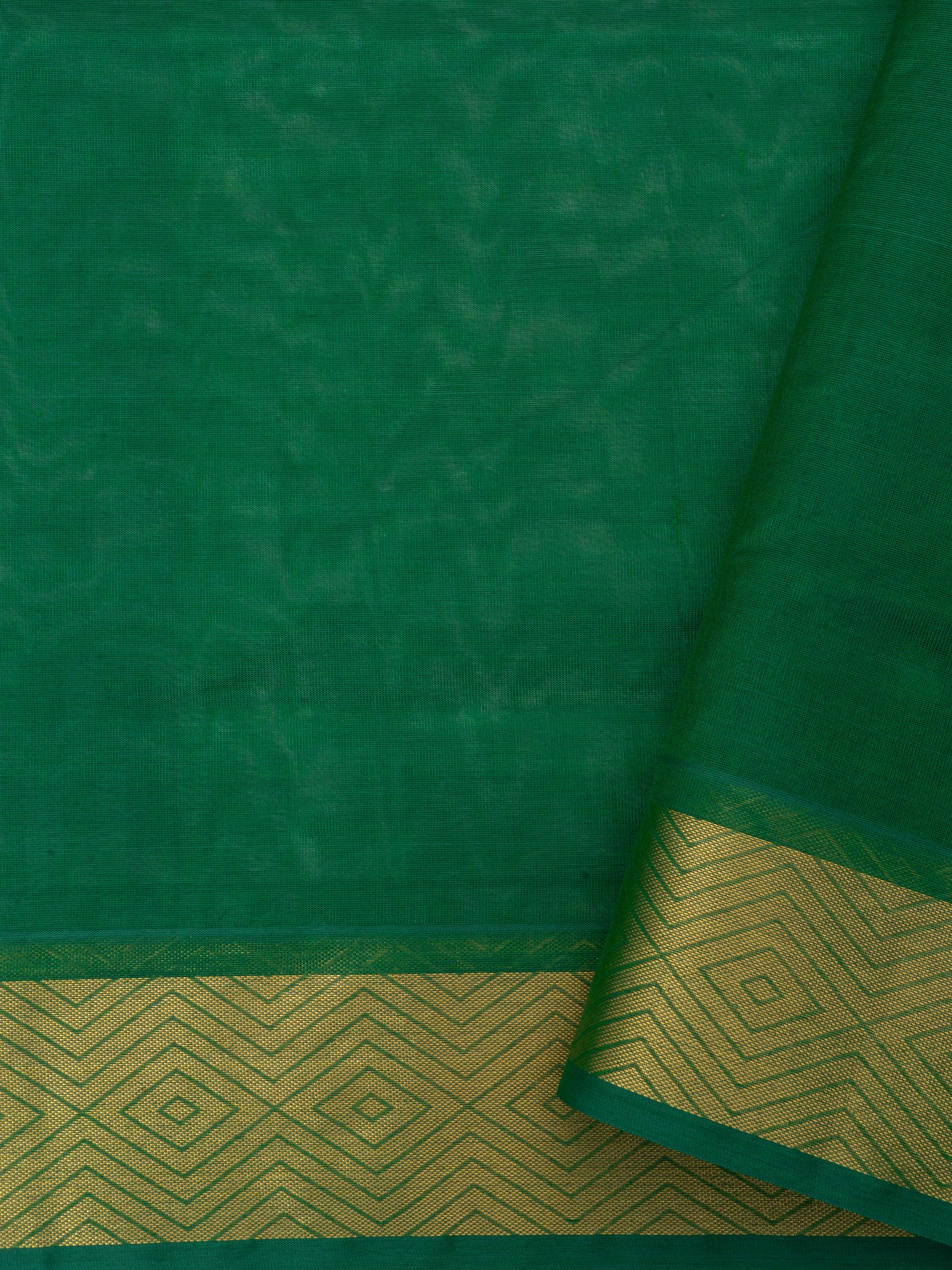Grey and green / Silk Cotton Saree CLSA6063