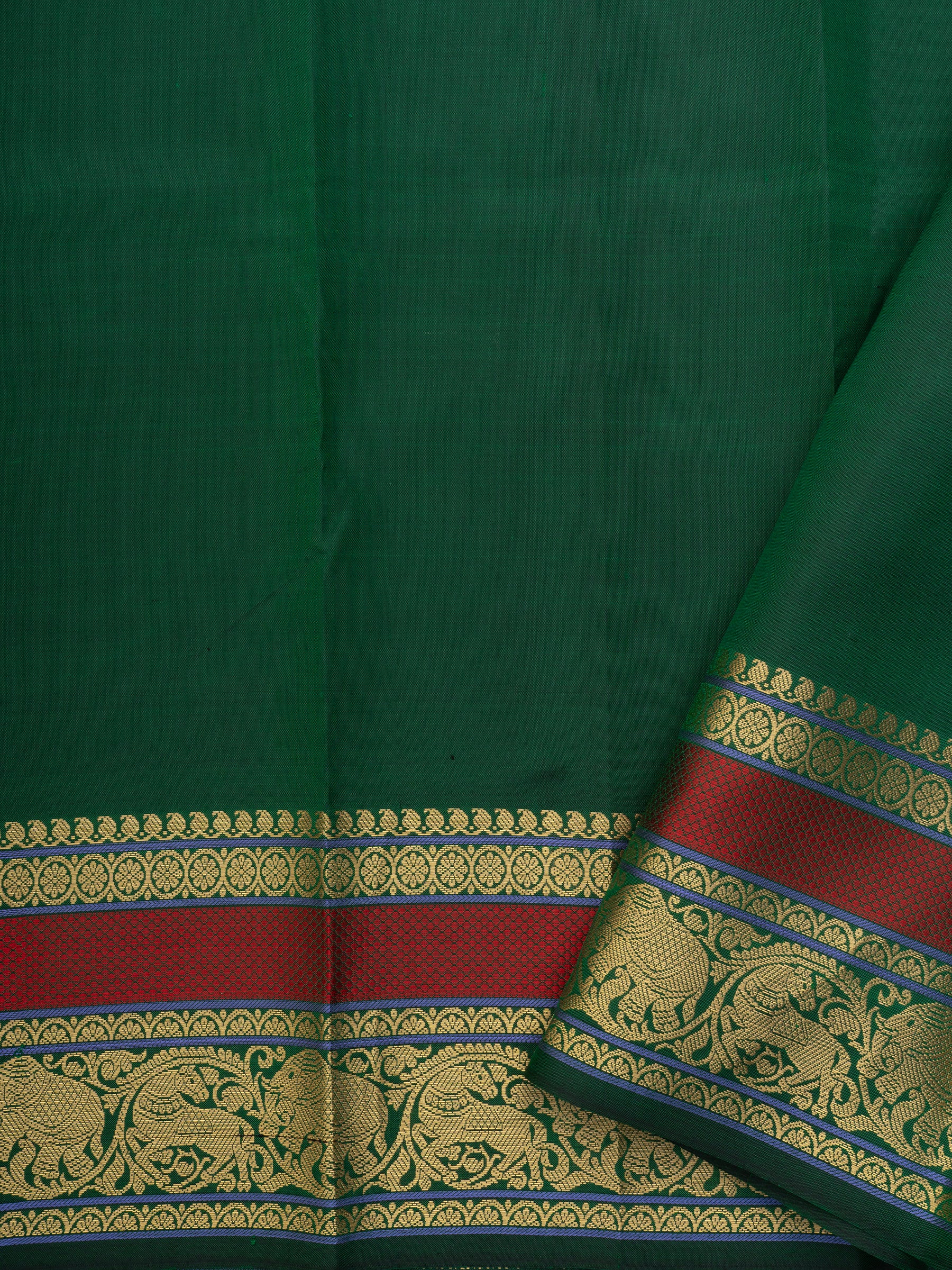 Green unique pallu / Special Edition Silk CLSA10201