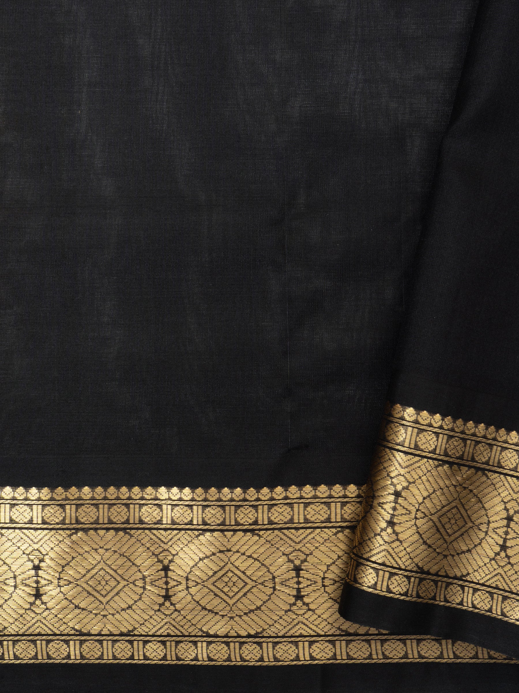 Veldhari grey and brown / Silk Cotton Saree CLSA