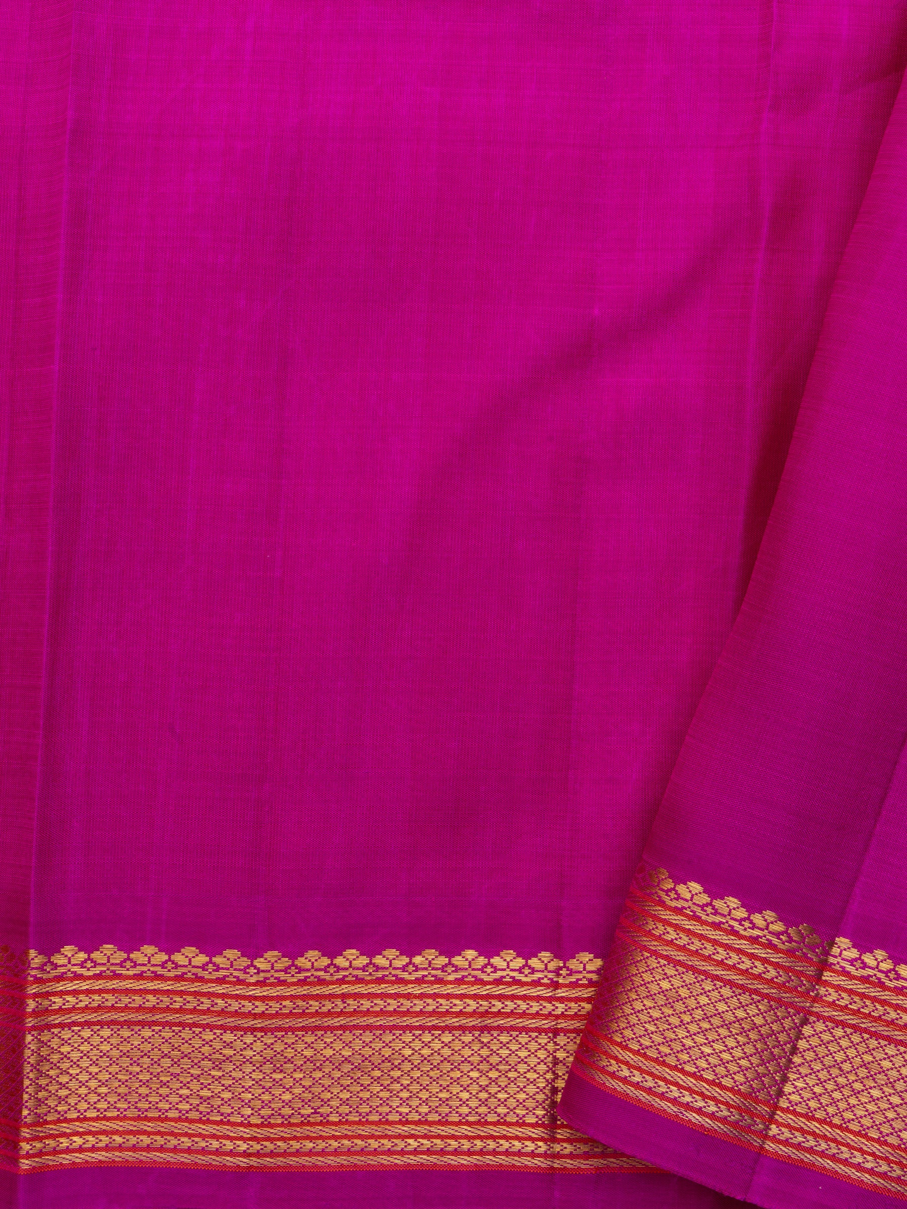 Pinkish orange kattam / Kanjipuram Silk Saree CLSA5751