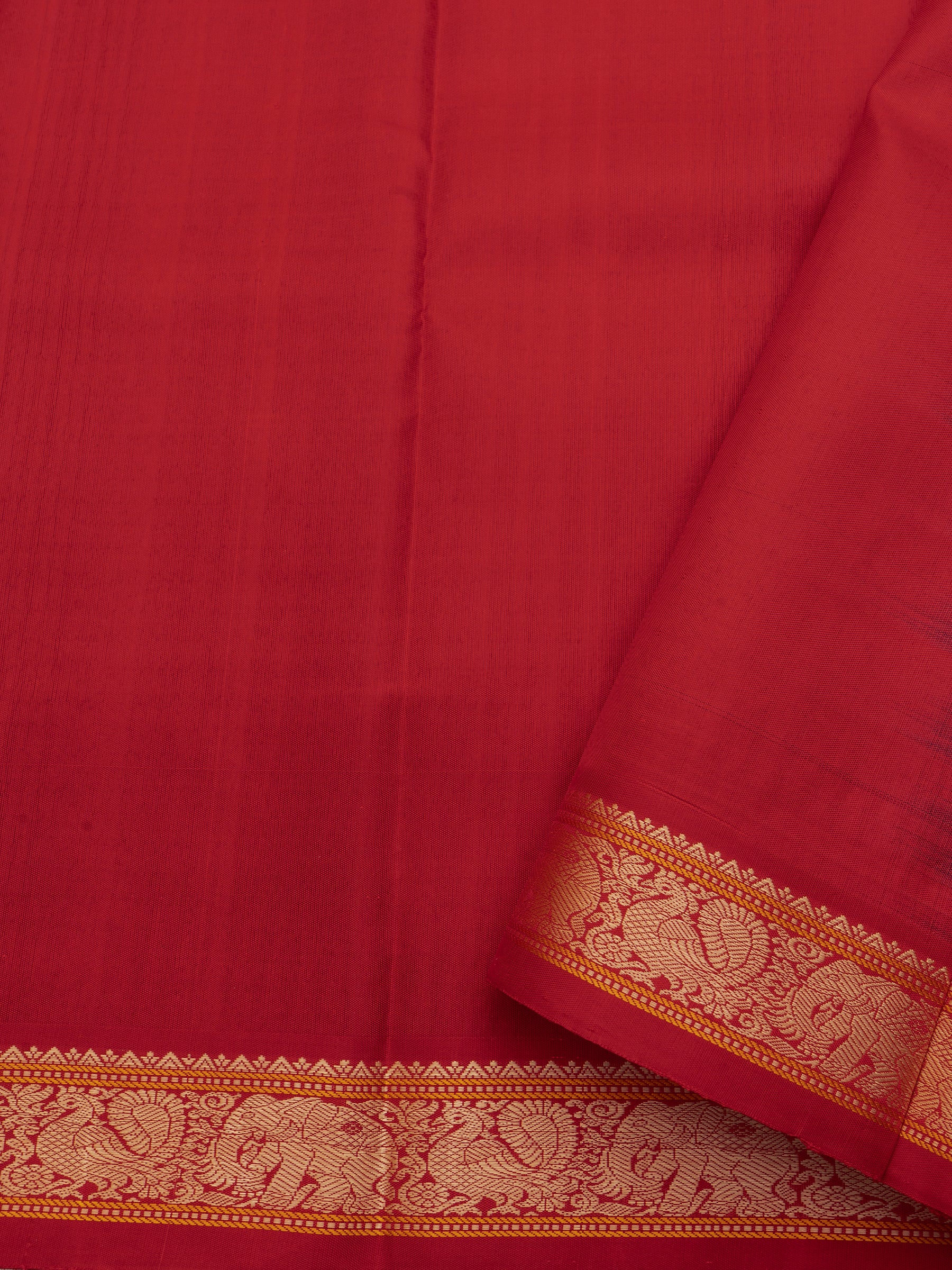 greyish blue ganga jamuna border and double pallu / Special Edition Silk CLSA5872