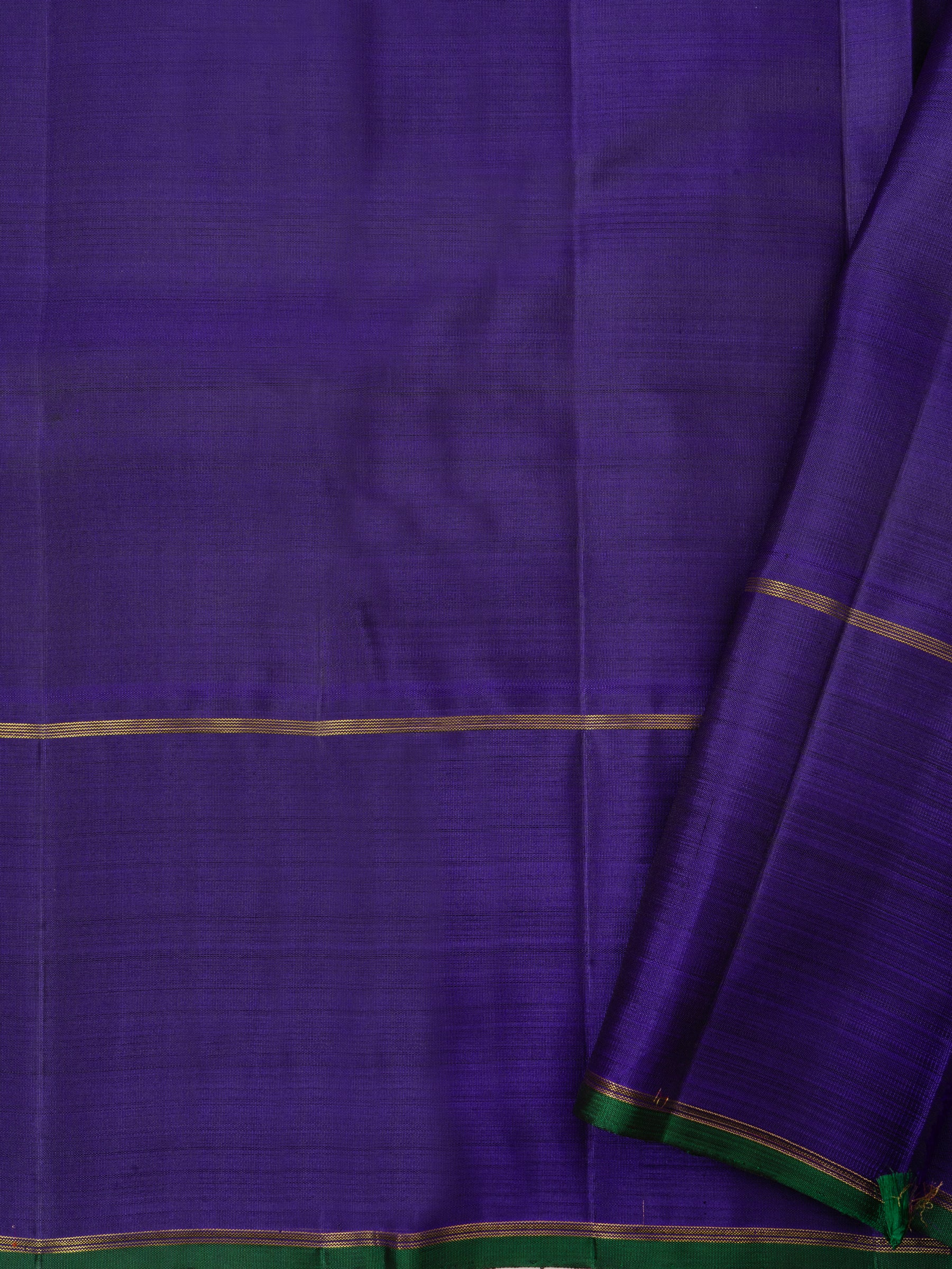 Green kattam annam and chakram butta/Kanjipuram silk Saree CLSA5999