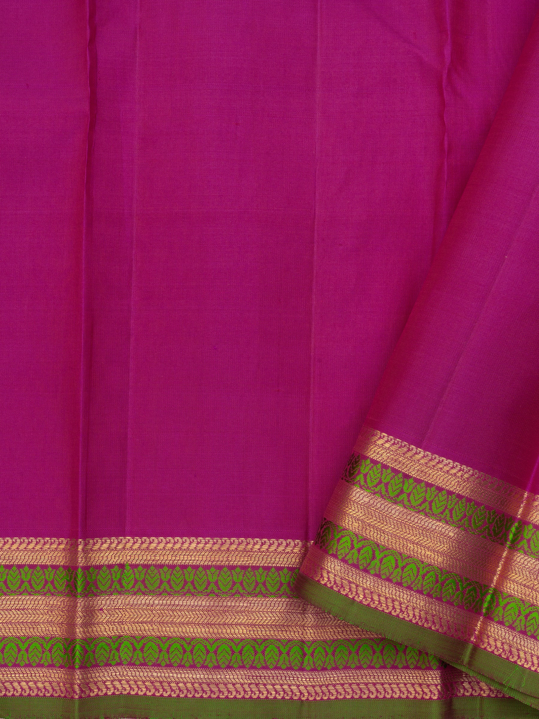 Pink varisapet border/ Kanjipuram Silk Saree CLSA6193