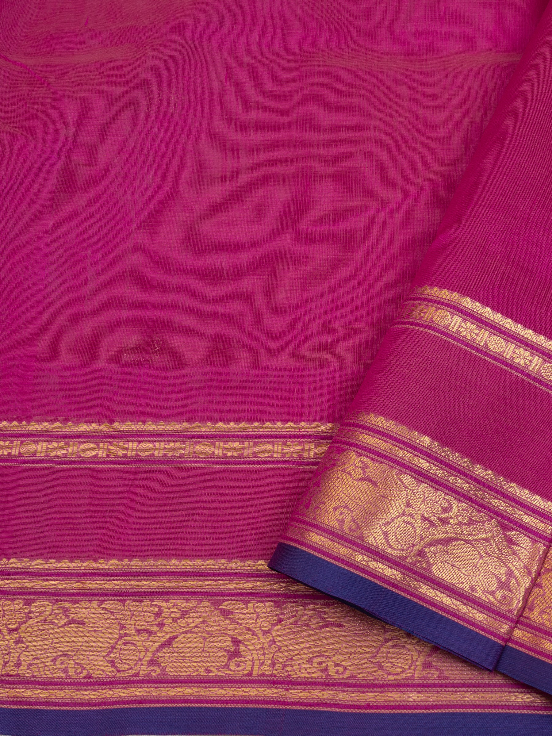Pink unique pallu/ Silk Cotton Saree CLSA6617