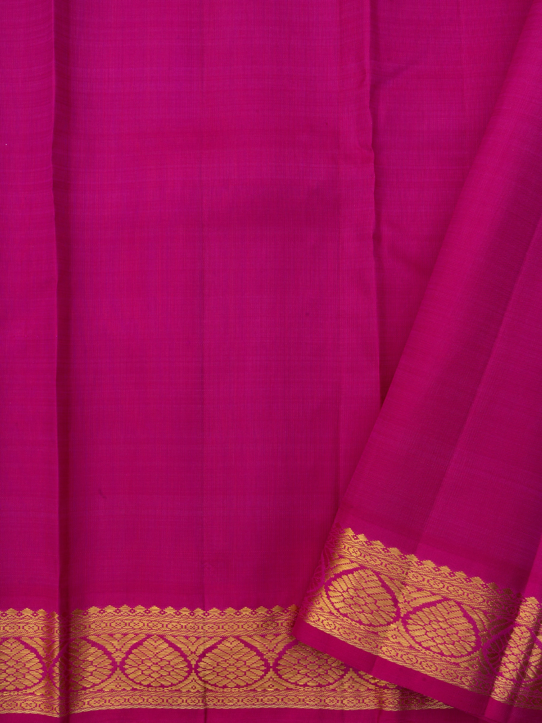 Grey and pink kai korvai/ Kanjipuram Silk Saree CLSA7157