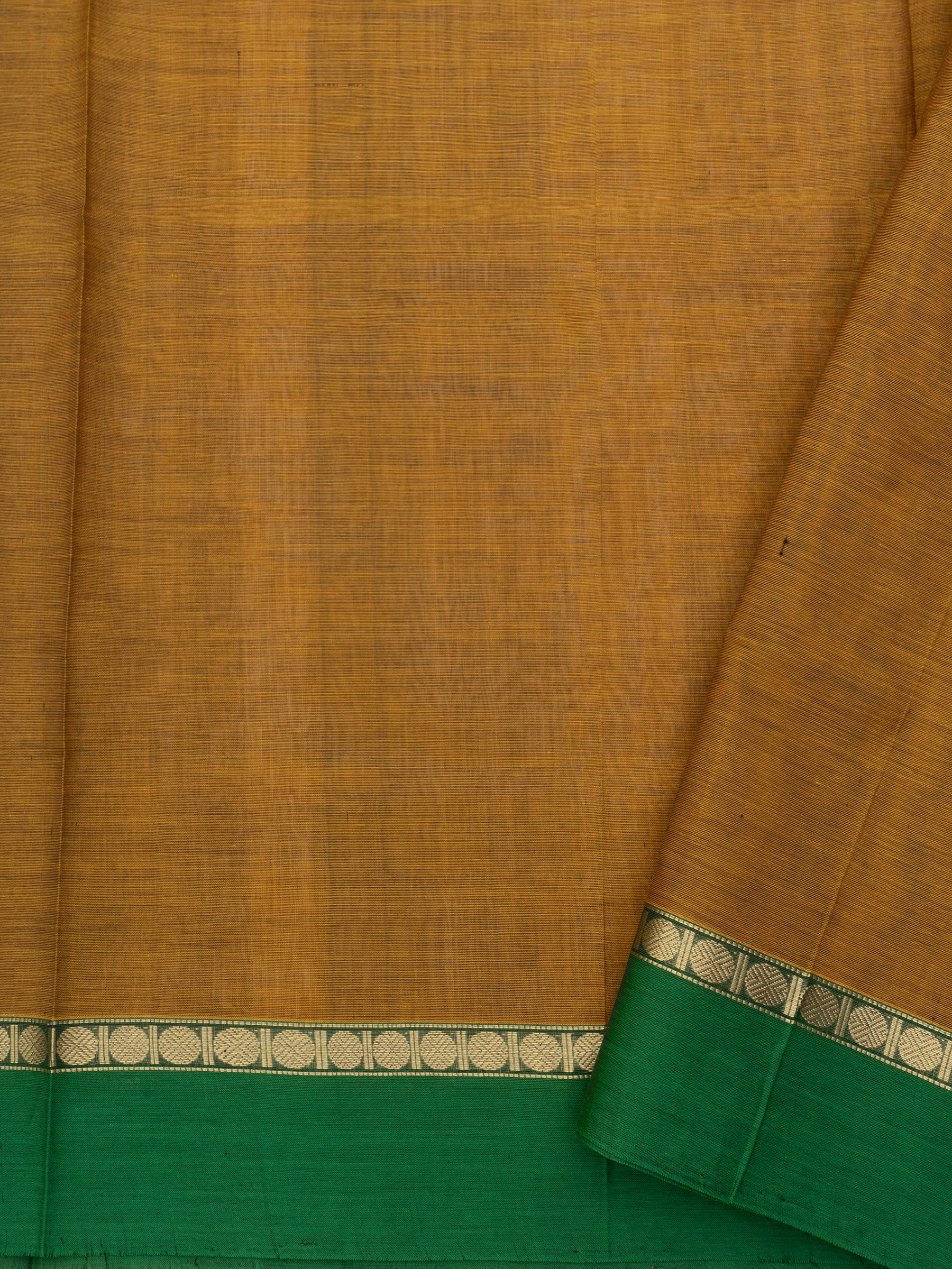 Mustard shot green veldhari/ Silk Cotton Saree CLSA7423