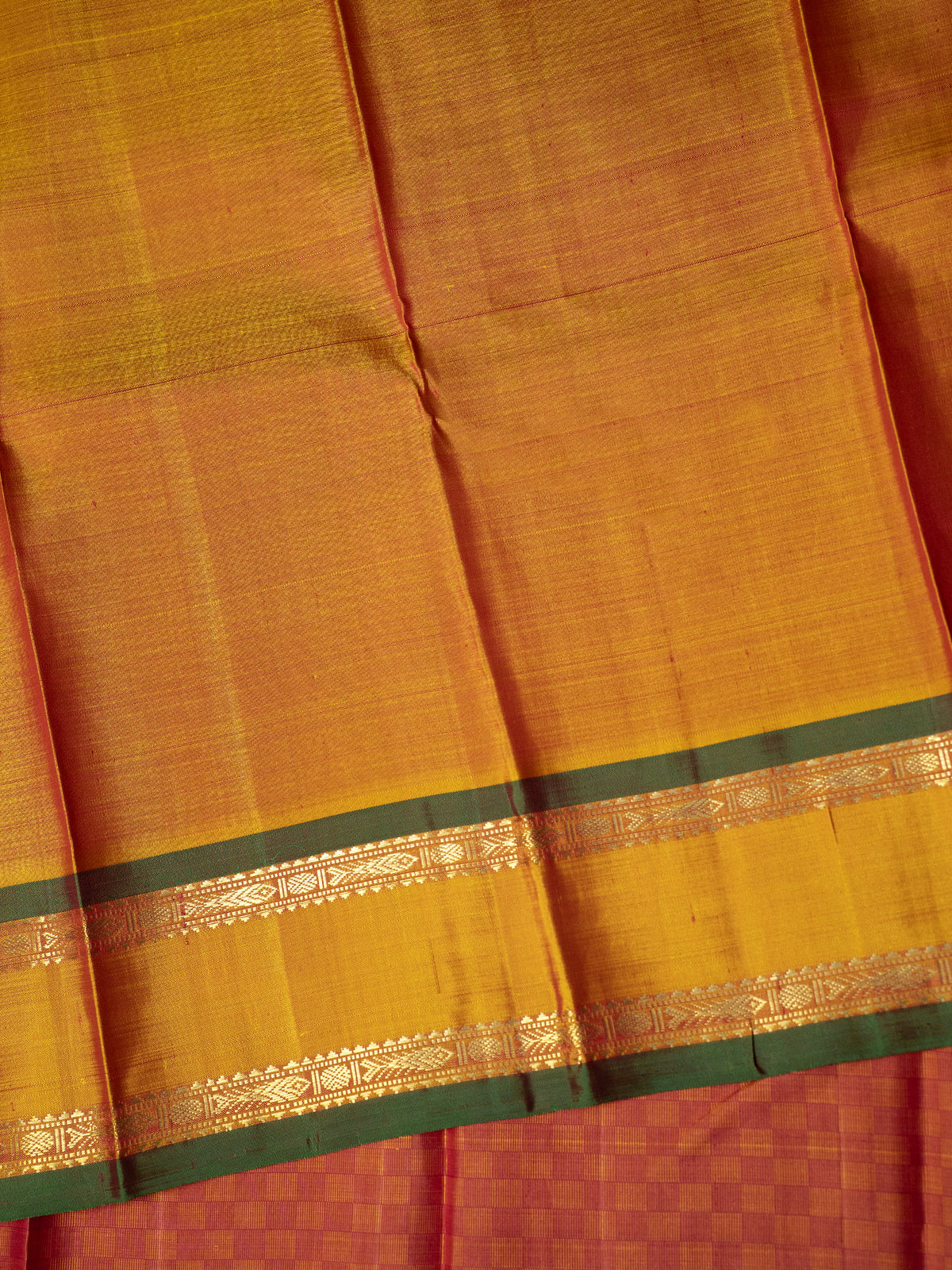 Paimadi rettapet border/ Kanjipuram Silk Saree CLSA9995