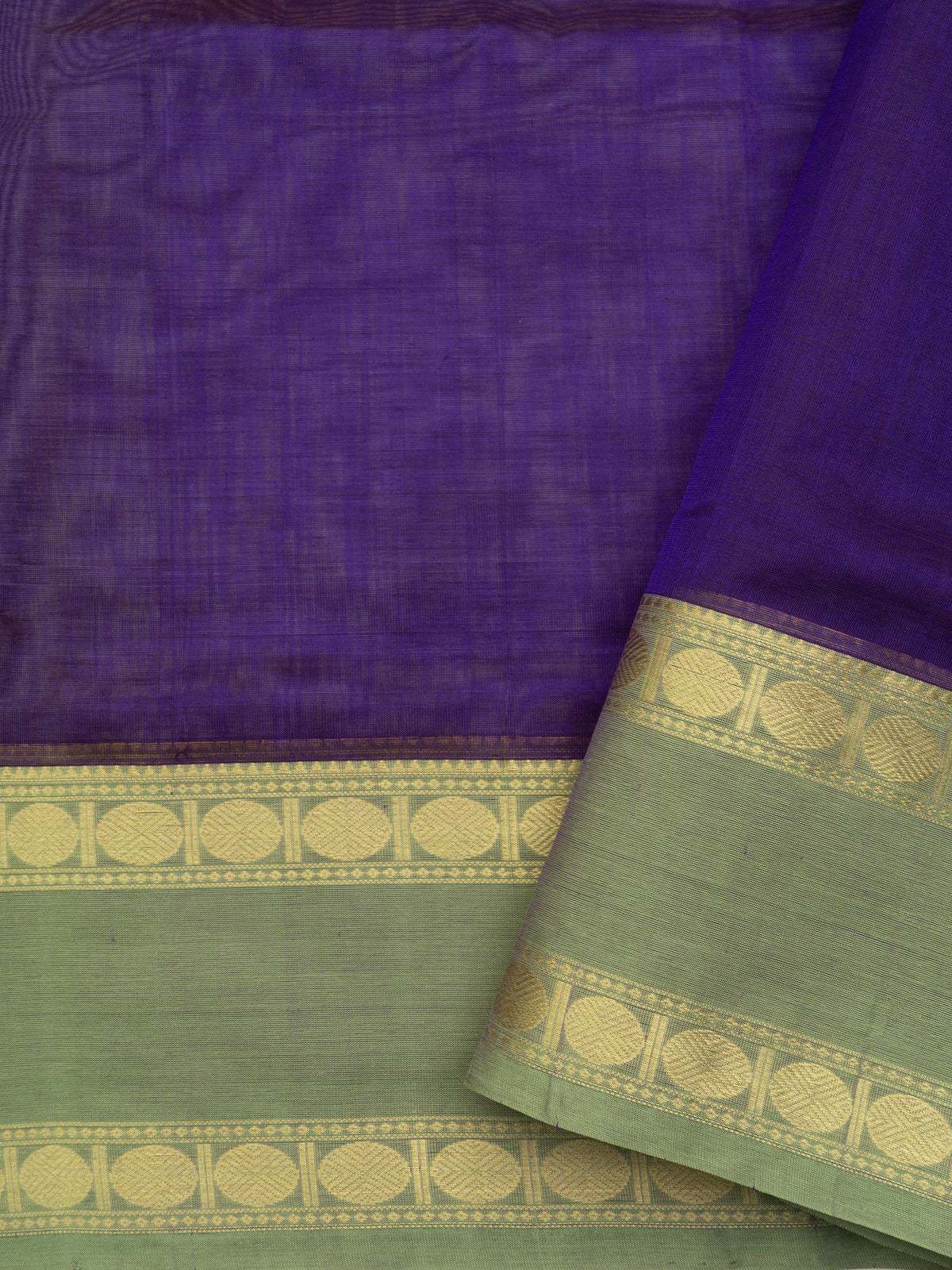 Purple veldhari /Silk Cotton Saree CLSA9523