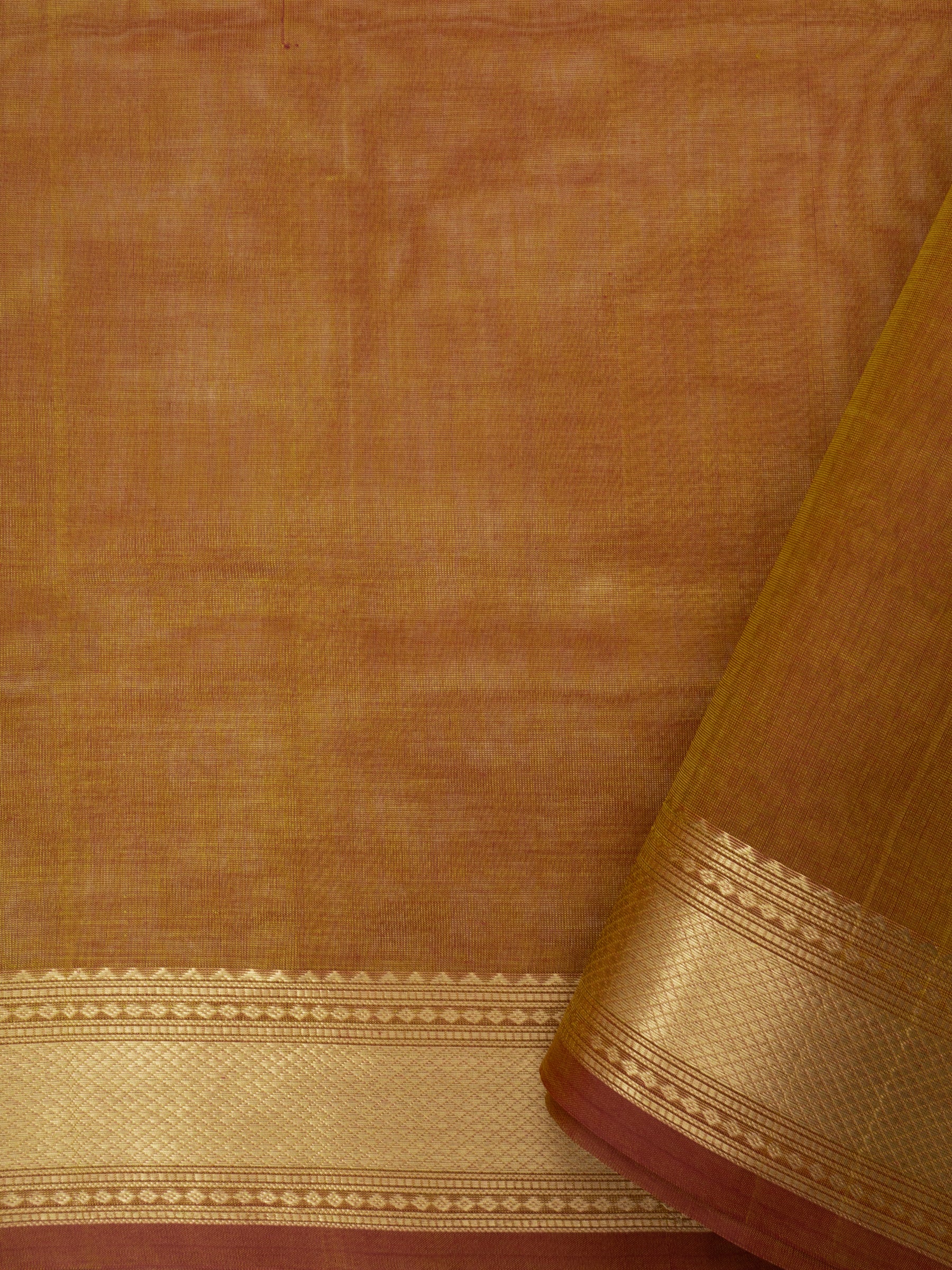 Golden mustard body kili butta / Silk Cotton Saree CLSA9710
