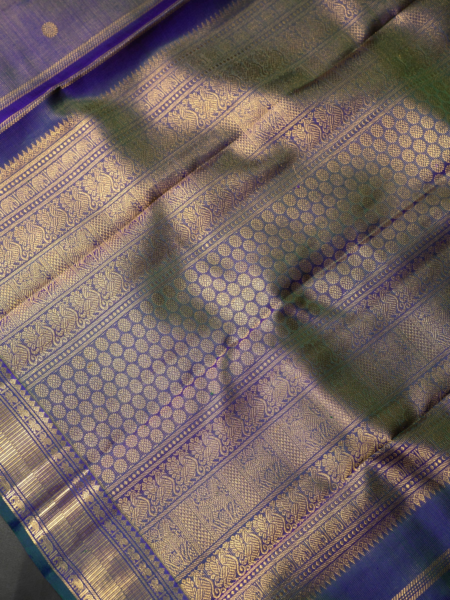 Mayilkazhuthu vairaoosi Kanjipuram Silk Saree CLSA9909