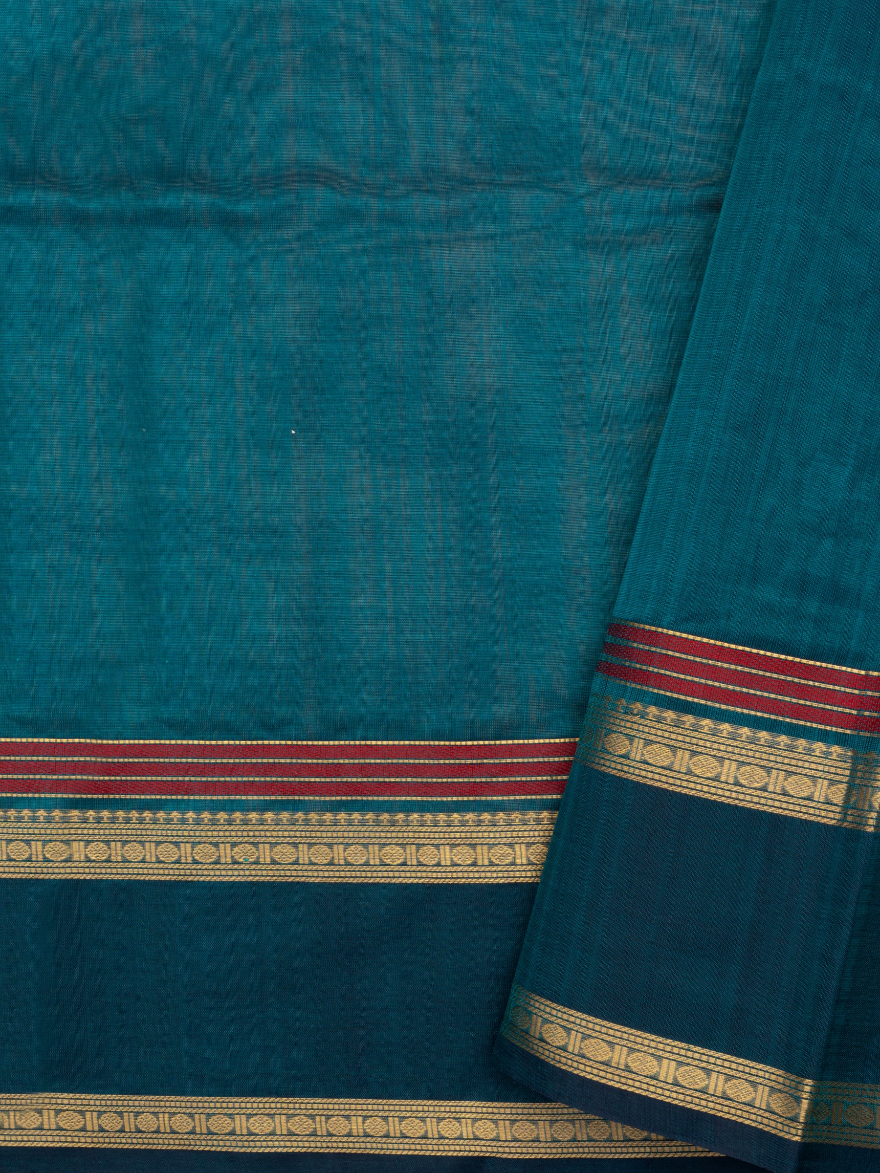 Teal blue lakshambutta/ Silk Cotton Saree CLSA7320
