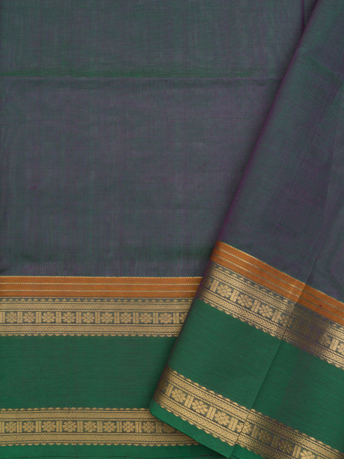 Blue shot green multi butta kattam/ Silk Cotton Saree CLSA6833