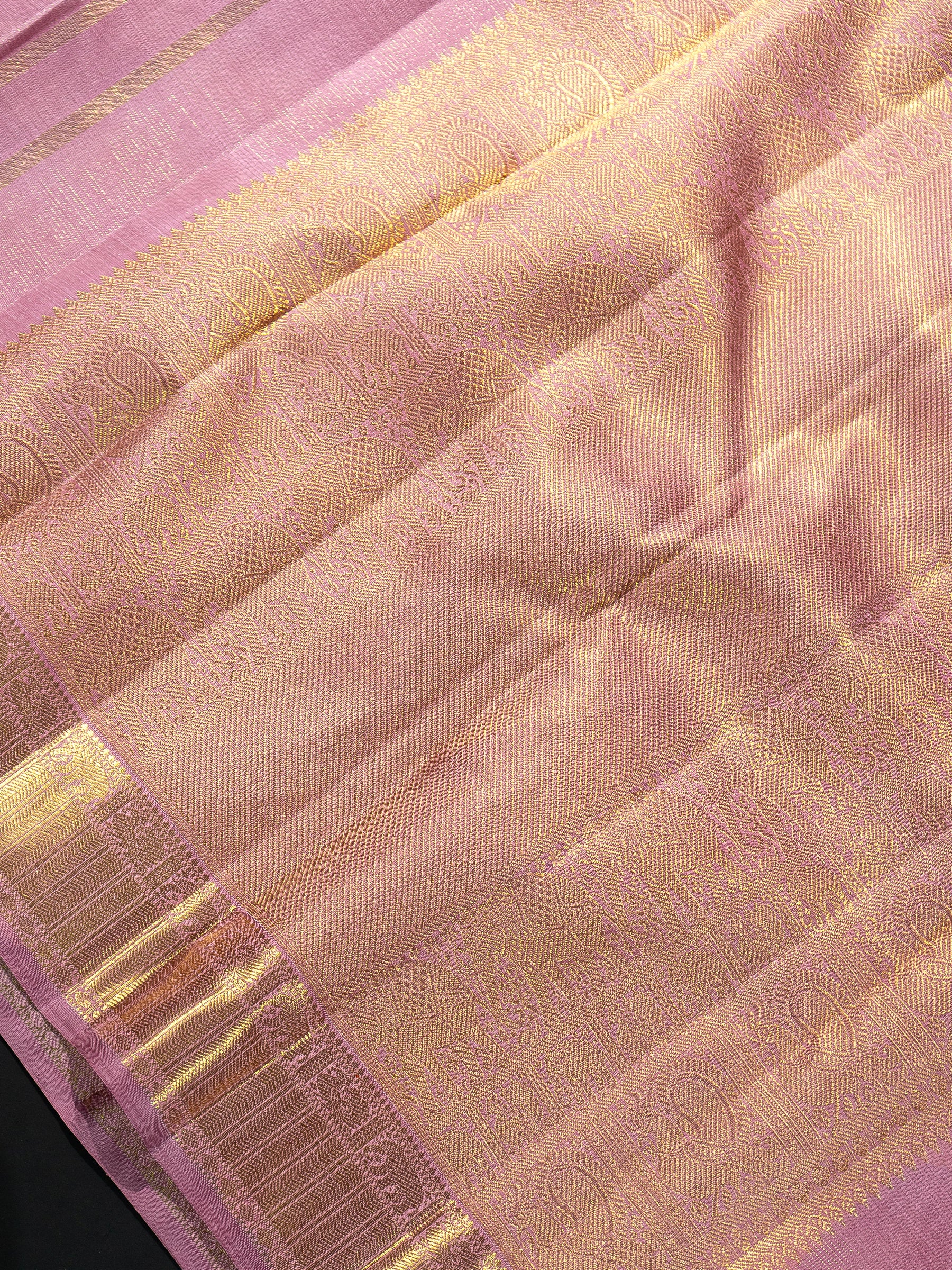 Blush pink Vairaoosi / Kanjipuram Silk Saree CLSA8249