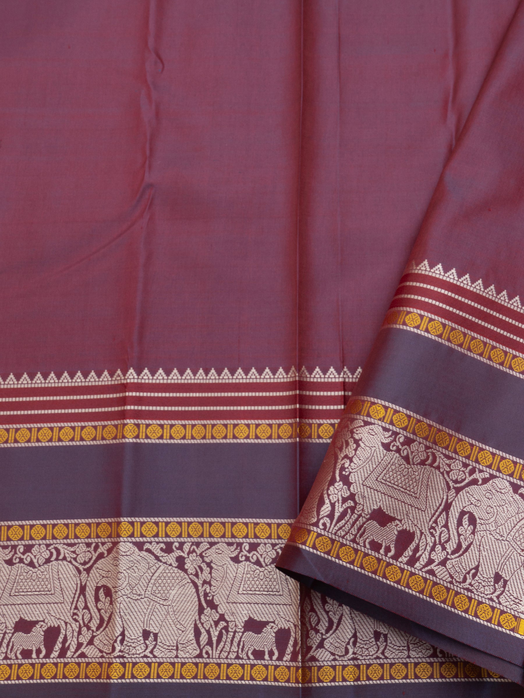 Rust unique pallu/ Special Edition Silk CLSA10195