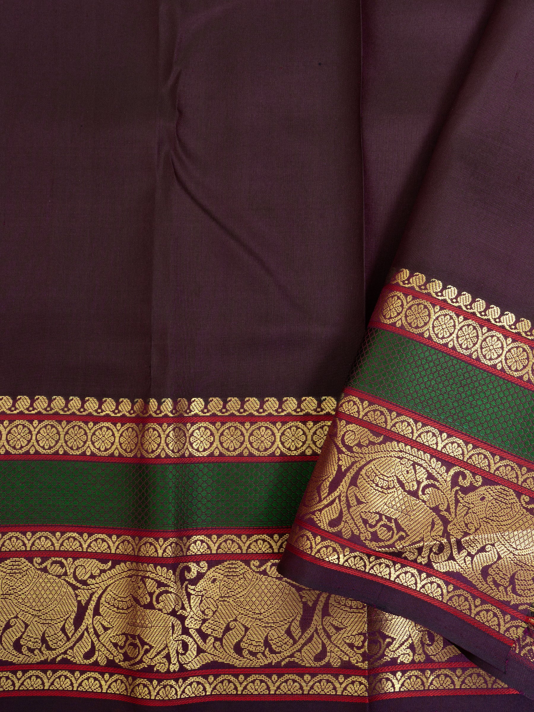 Purple shot brown unique pallu/ Special Edition Silk CLSA9839