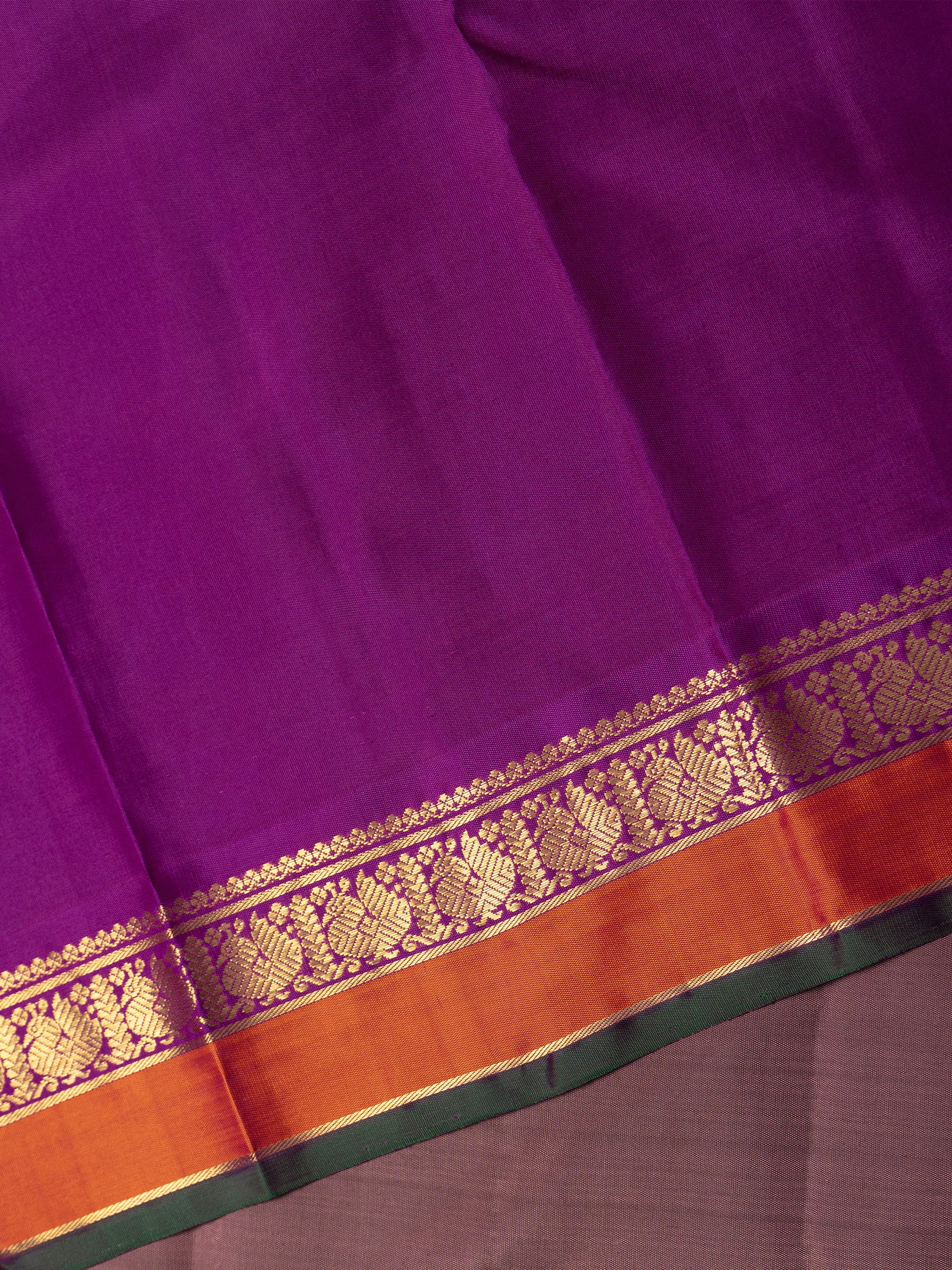 Mauve Korvai Kanjipuram Saree CLSA9479