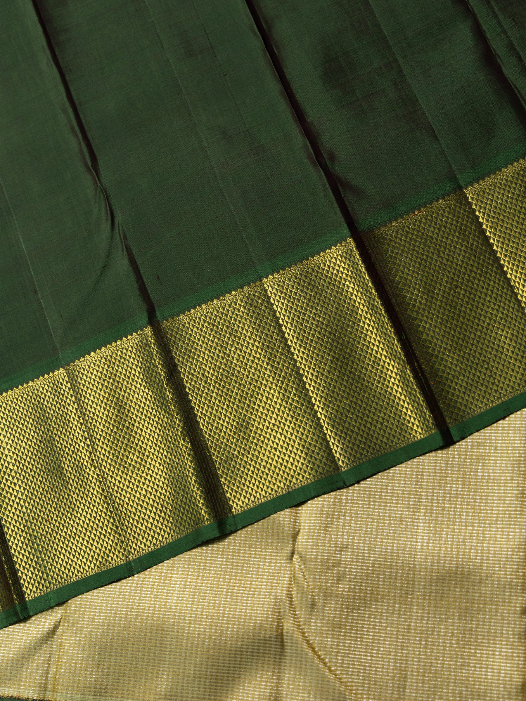 Tissue Oosi brocadade Korvai /Bridal Kanjipuram Silk Saree CLSA5440