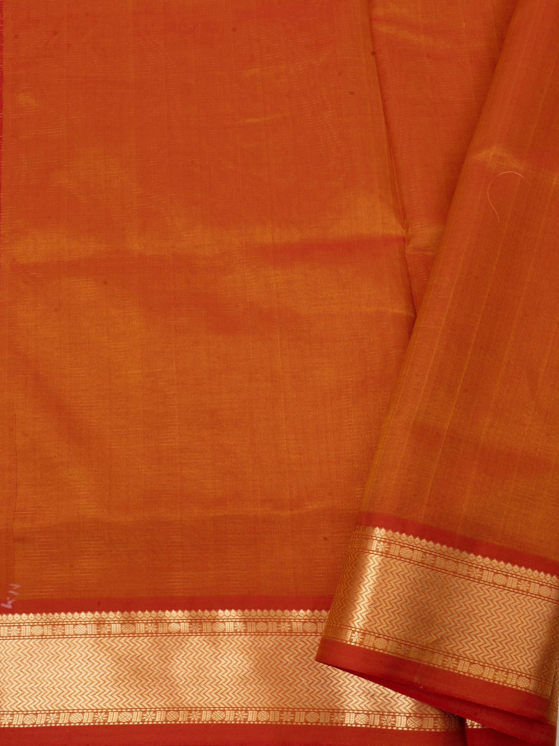 Rustic orange yazhi bettu butta/ Premium Silk Cotton CLSA5734