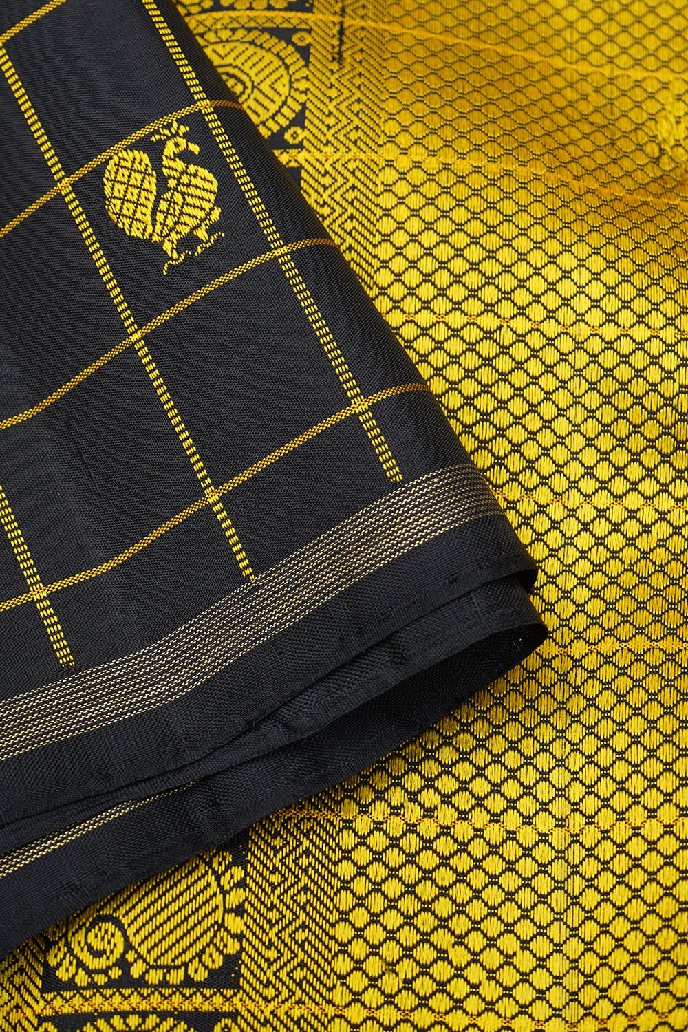 Black thread work / kanjipuram silk