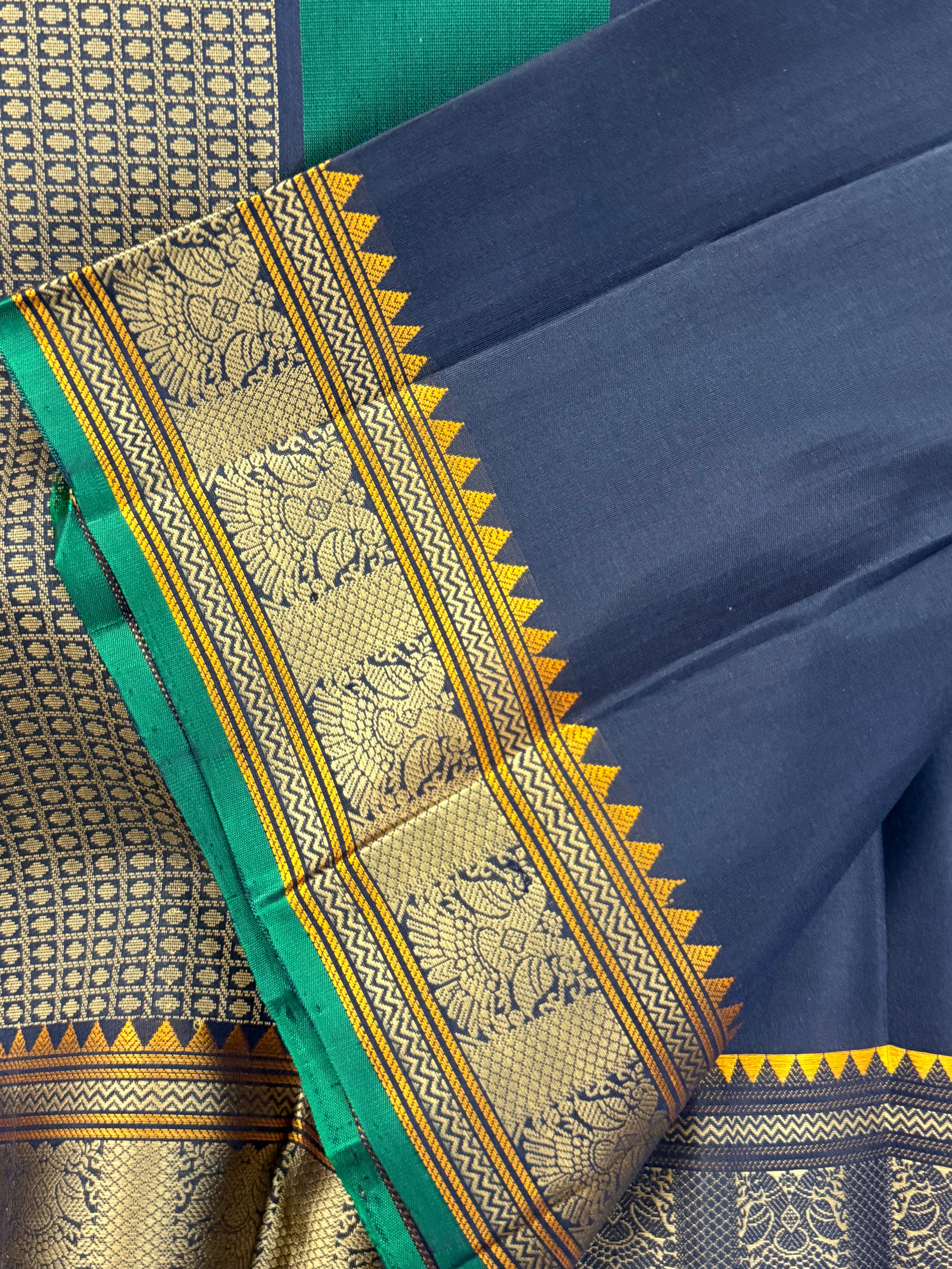 Deep midnight blue / Varnangal Soft Silk