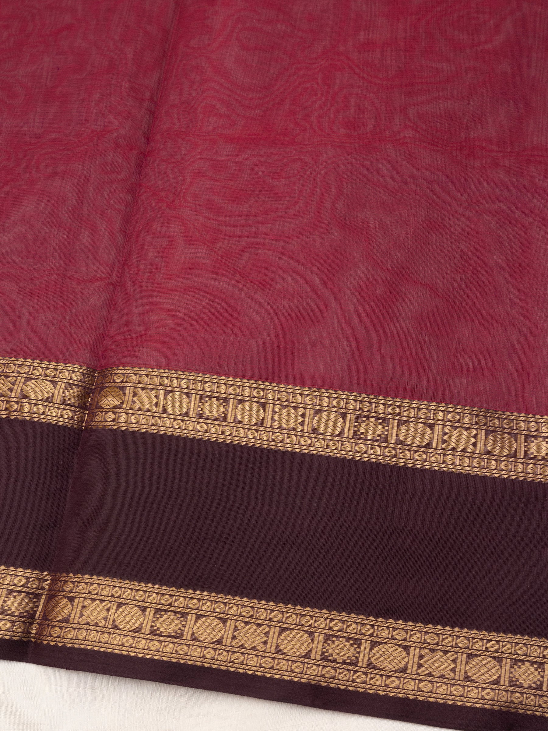 Deep red killi butta / Silk Cotton Saree CLSA10242