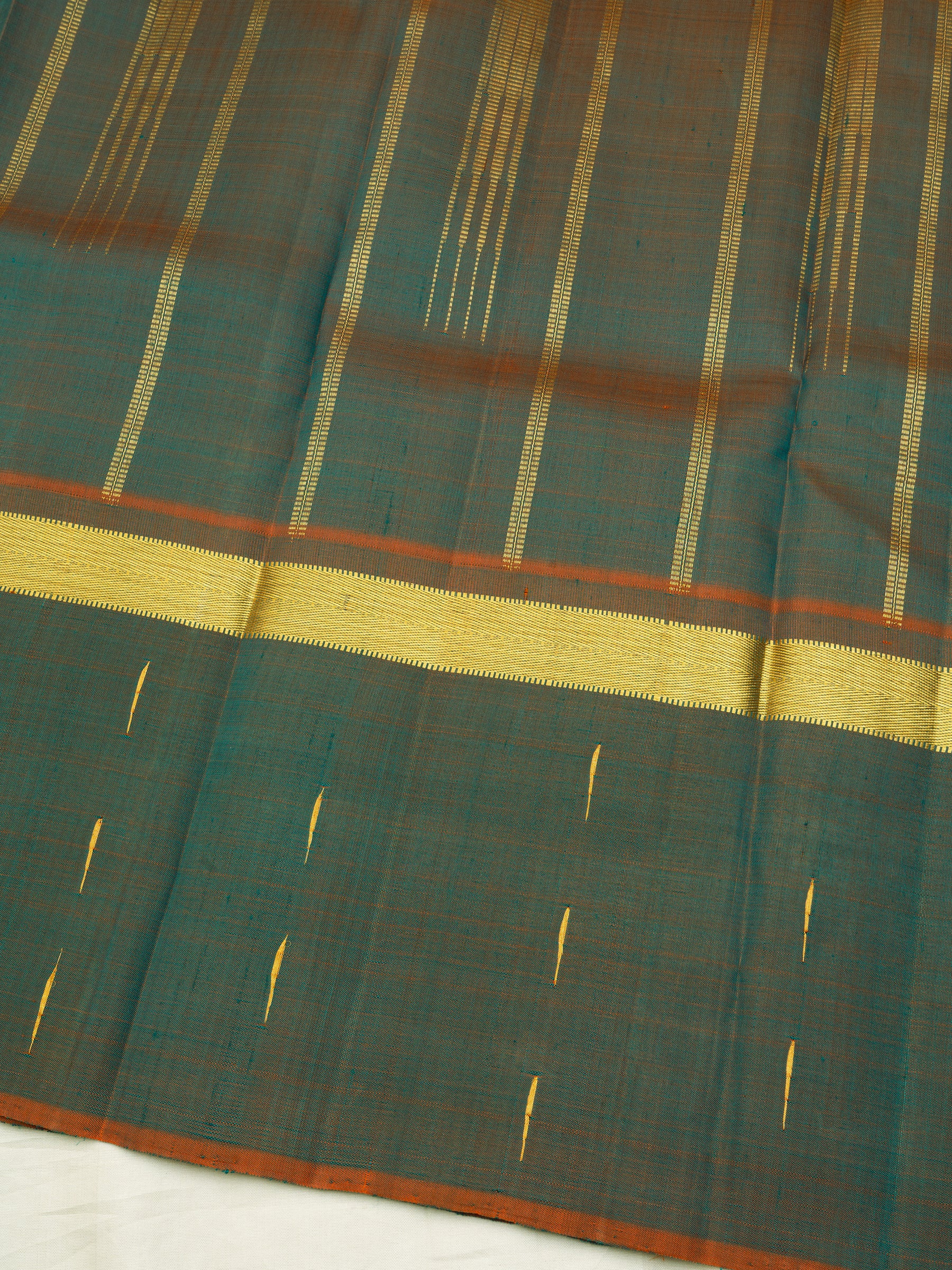 Rama blue malli moggu butta /Arani Silk Saree CLSA10835