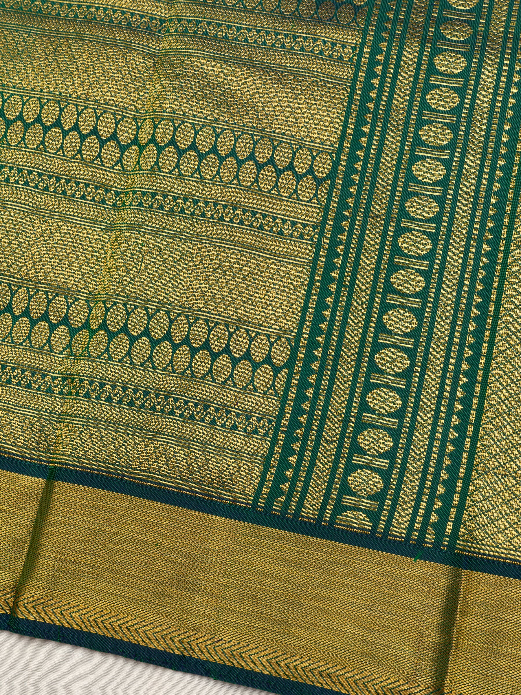 Green Lotus butta /Arani Silk Saree CLSA10839