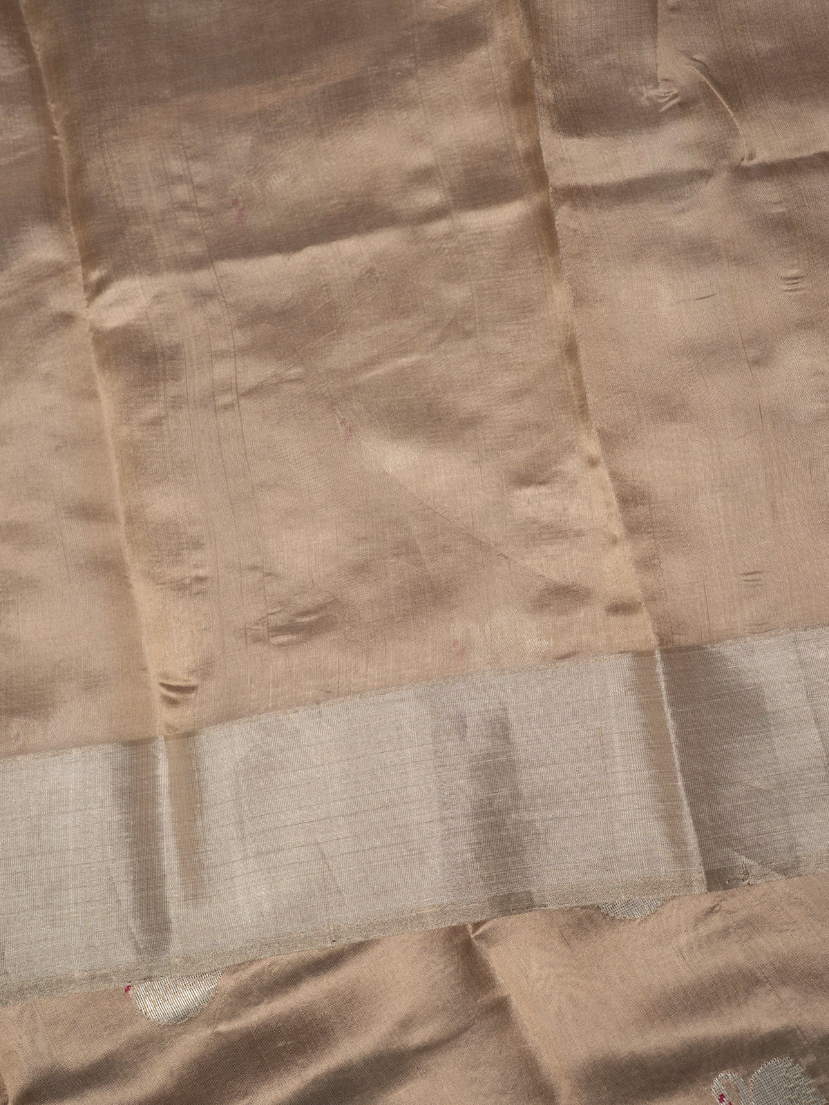 Pastel beige swan meenakari butta/ Chanderi silk Saree CLSA10875