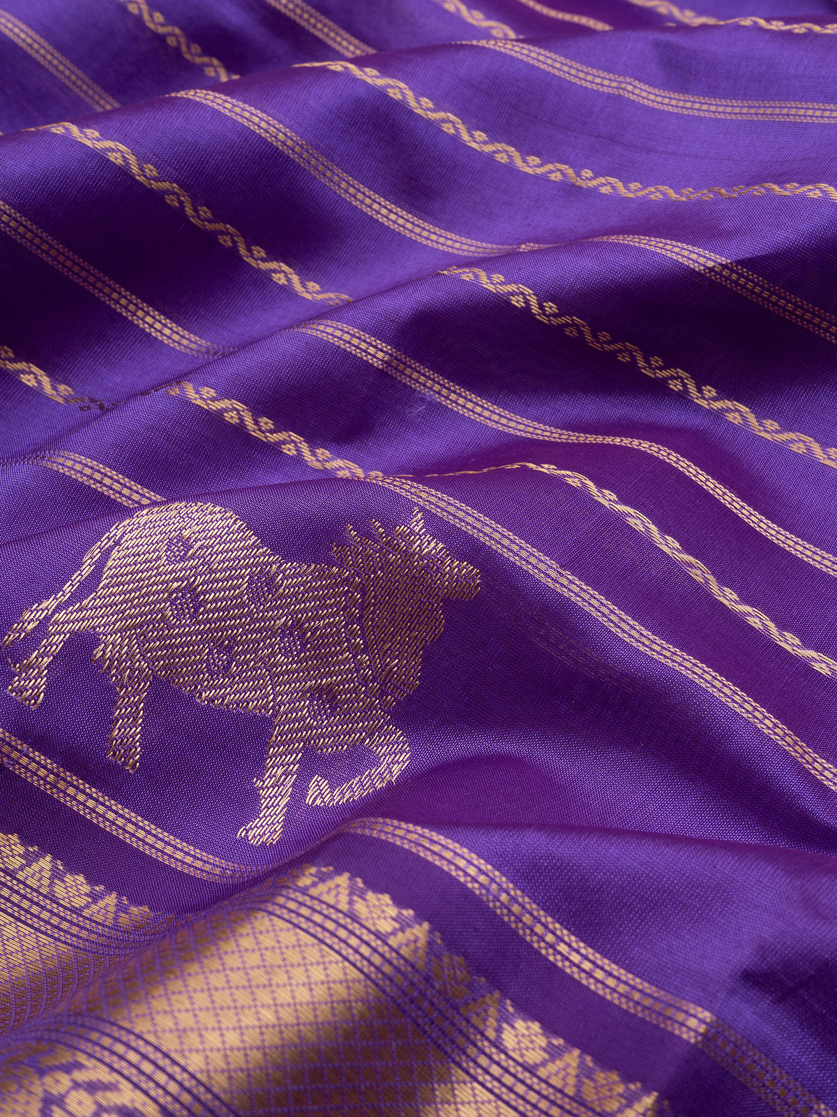 Lavender veldhari/ Premium Silk Cotton Saree CLSA11853