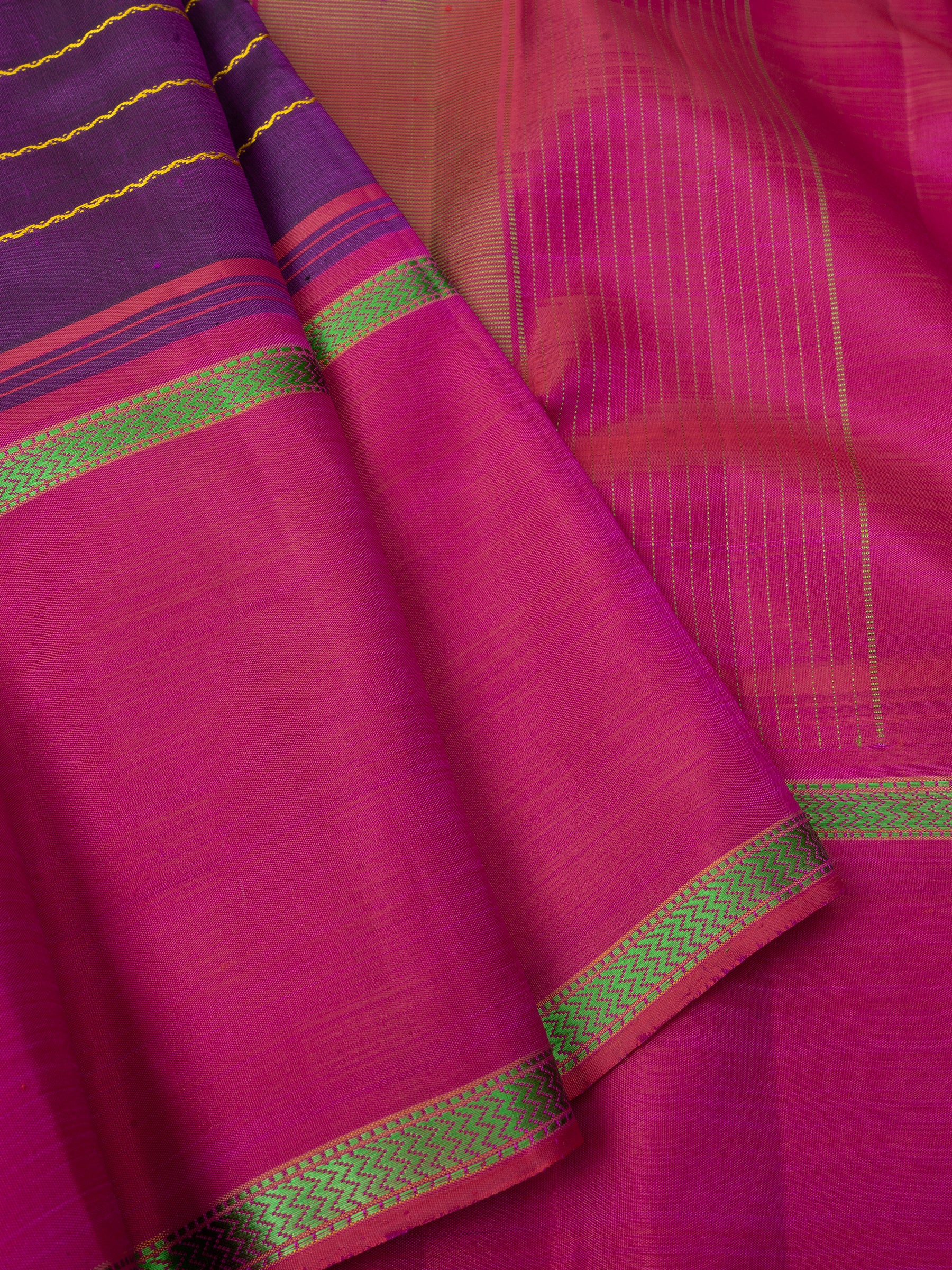 Purple thread veldhari stripes/ Arani silk CLSA1243