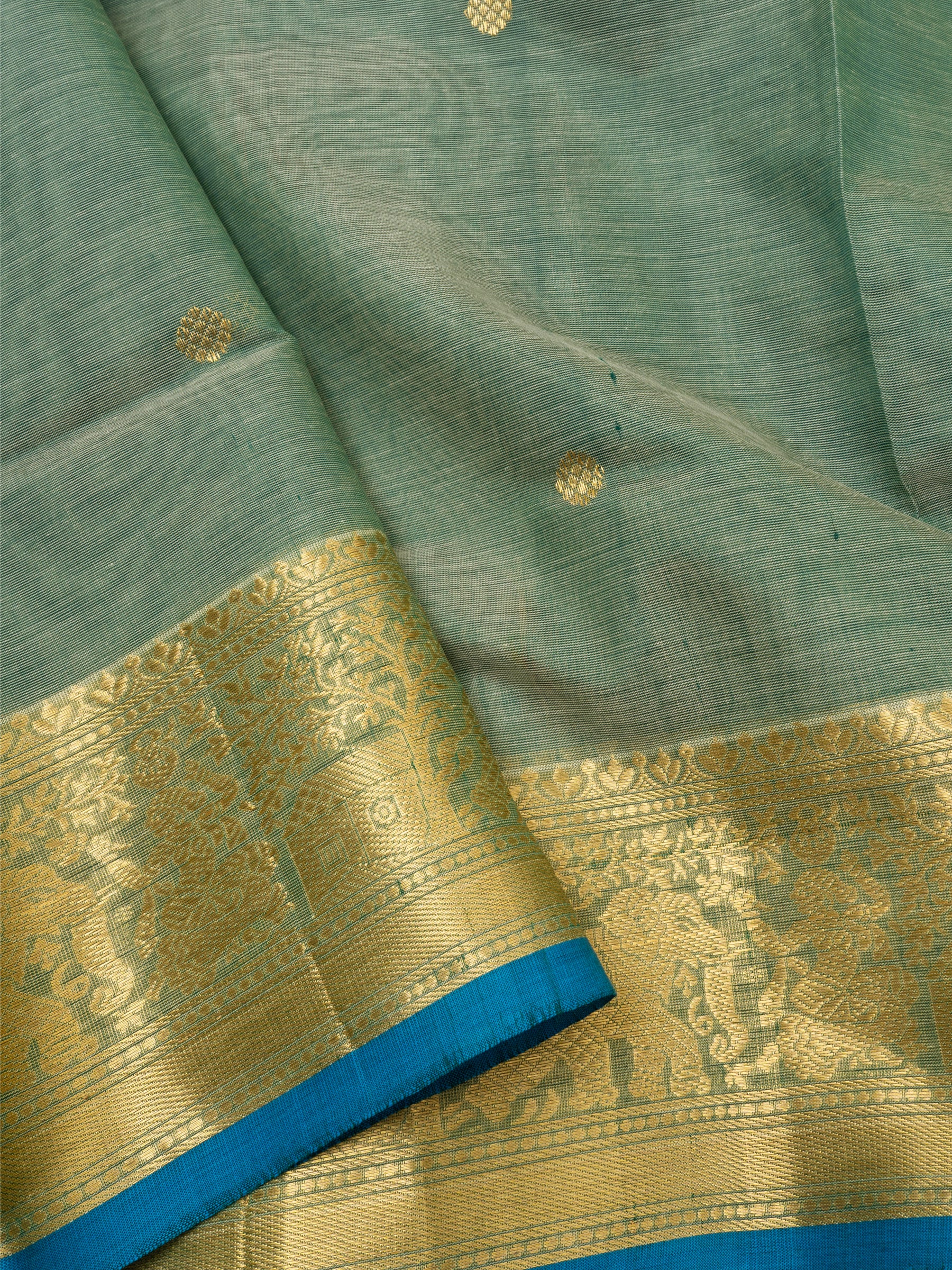 Green / Silk Cotton Saree CLSA2904