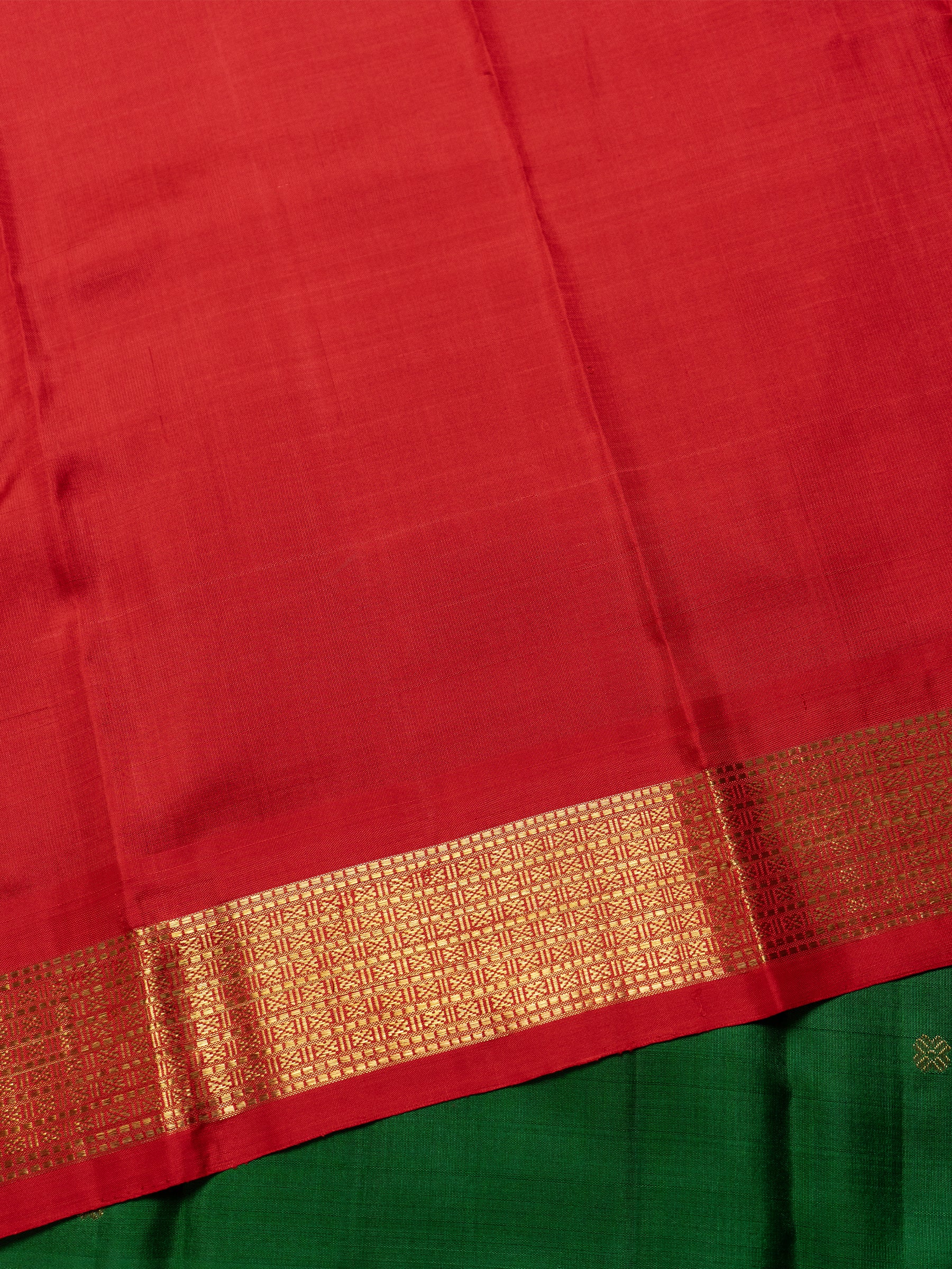 Forest green body Kamalam butta / Kanjipuram Silk Saree CLSA4436