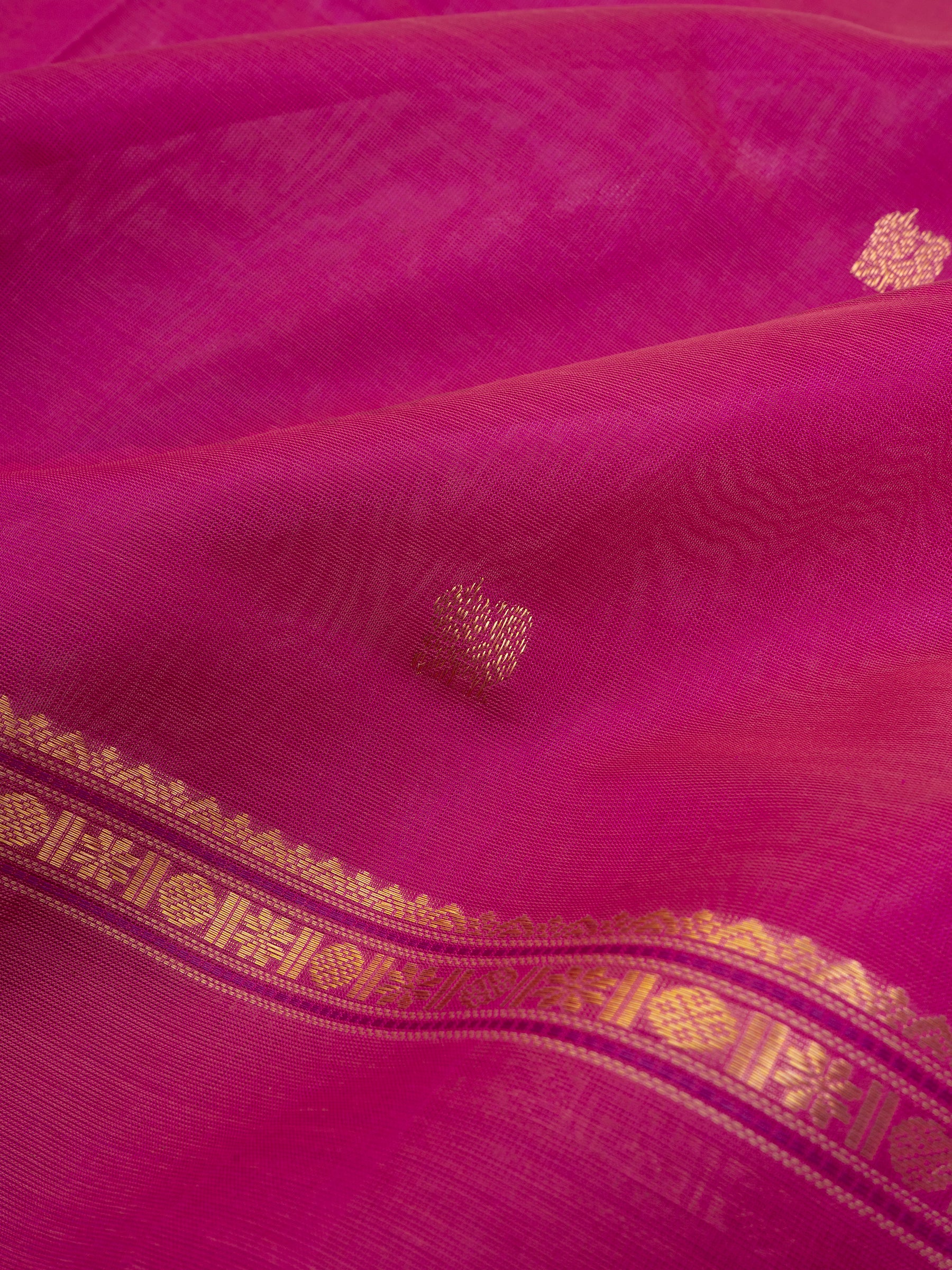 Pink unique pallu/ Silk Cotton Saree CLSA6617
