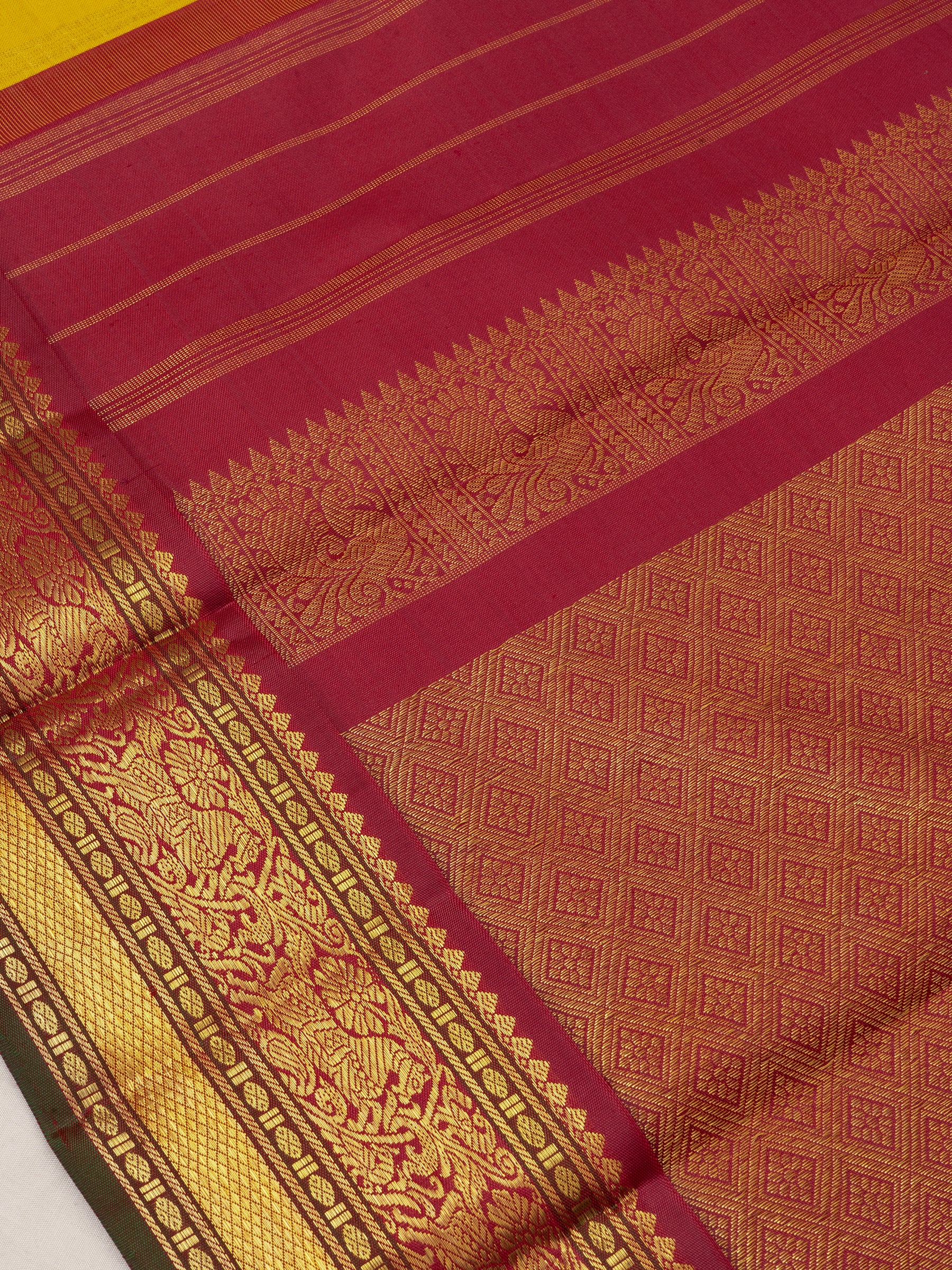 Yellow Korvai / Kanjipuram Saree CLSA6762
