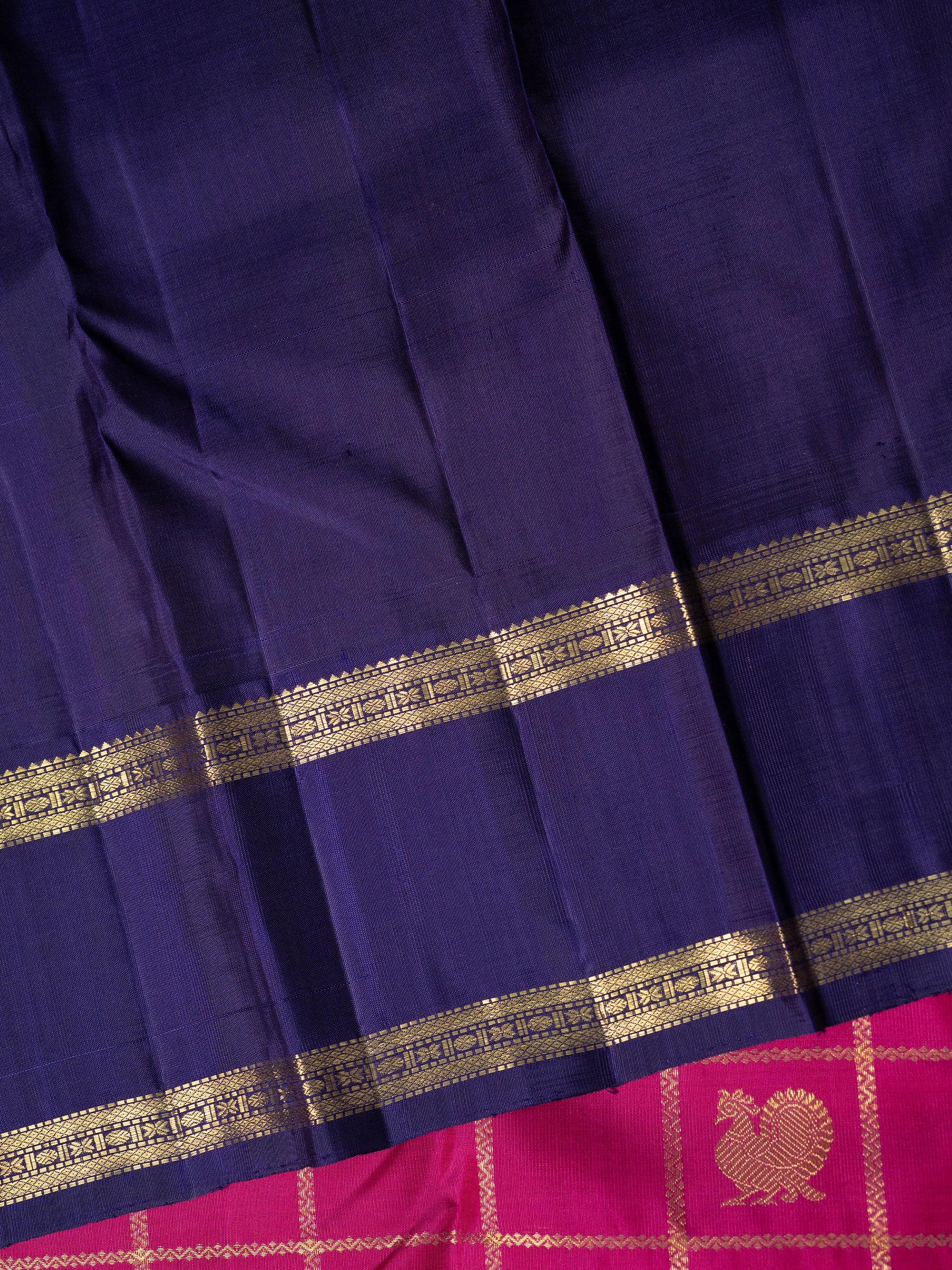 Vintage Kattam Butta korvai Kanjipuram Silk Saree CLSA7210