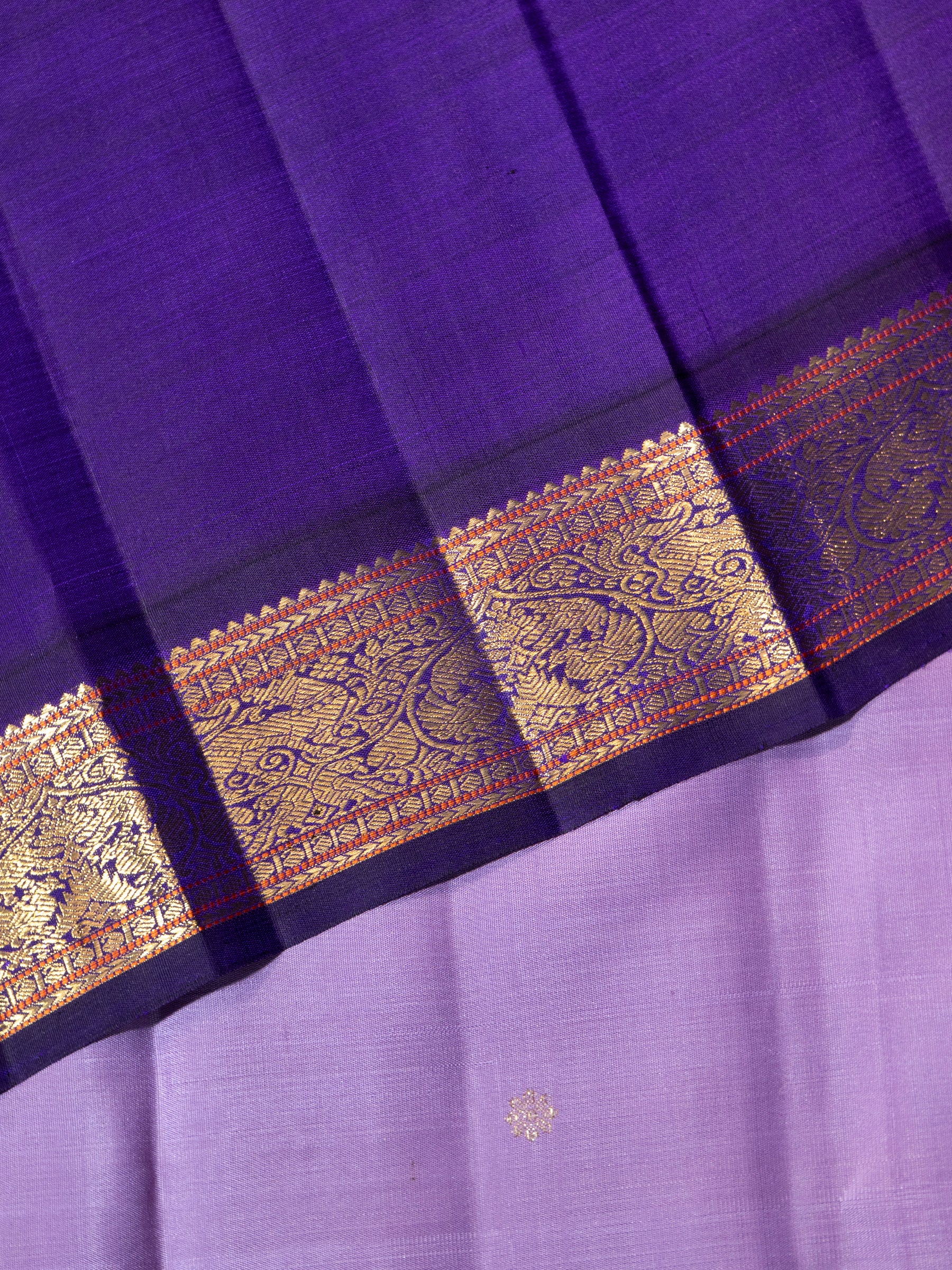 Lavender Kai Korvai. /Kanjipuram Silk Saree CLSA8458