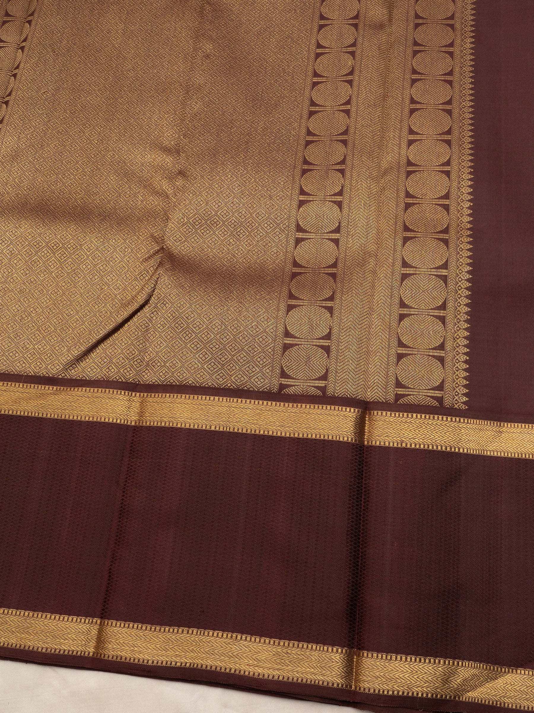 Geva color Korvai Thread work Kanjipuram Silk Saree CLSA441