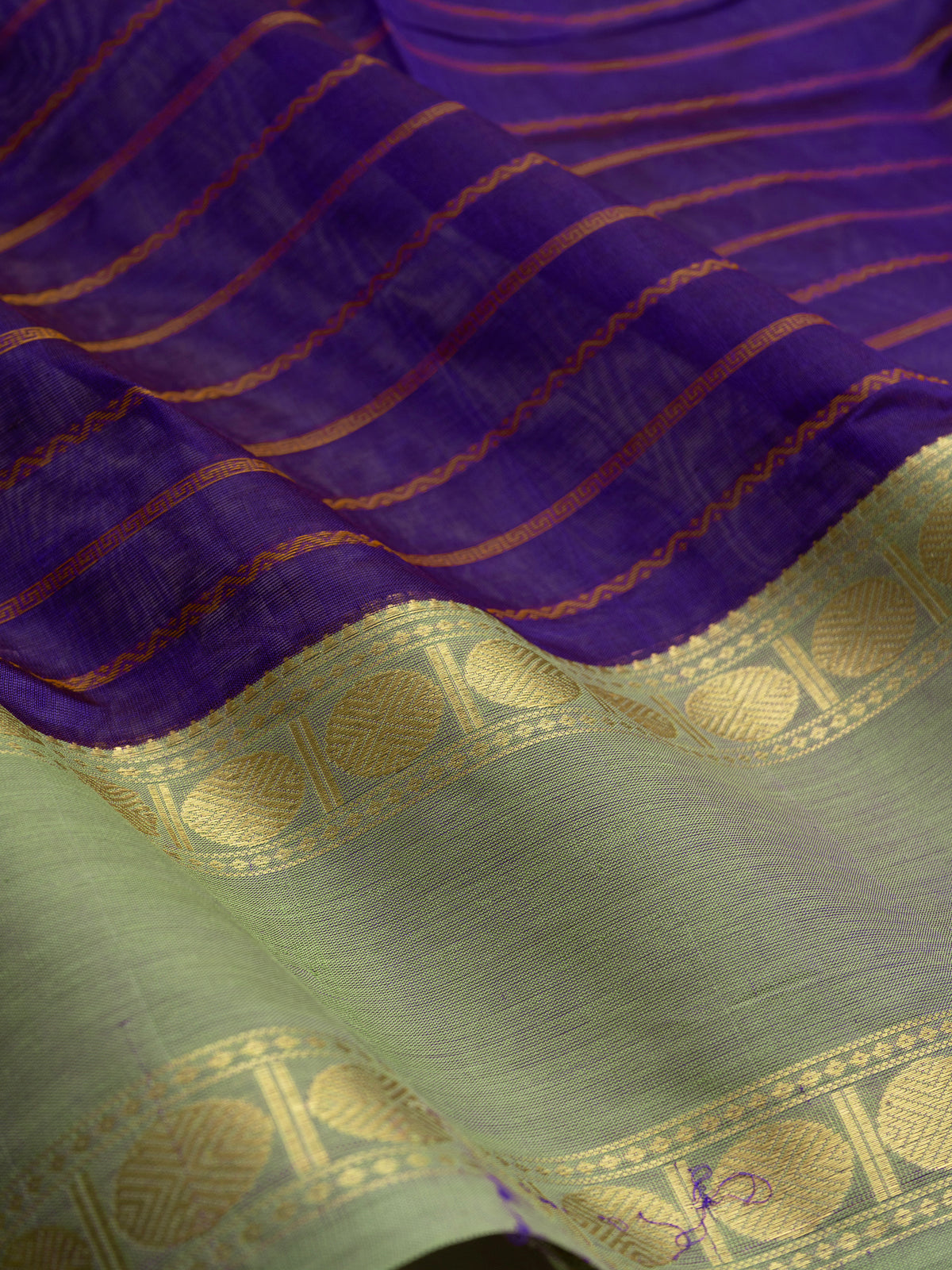 Purple veldhari /Silk Cotton Saree CLSA9523