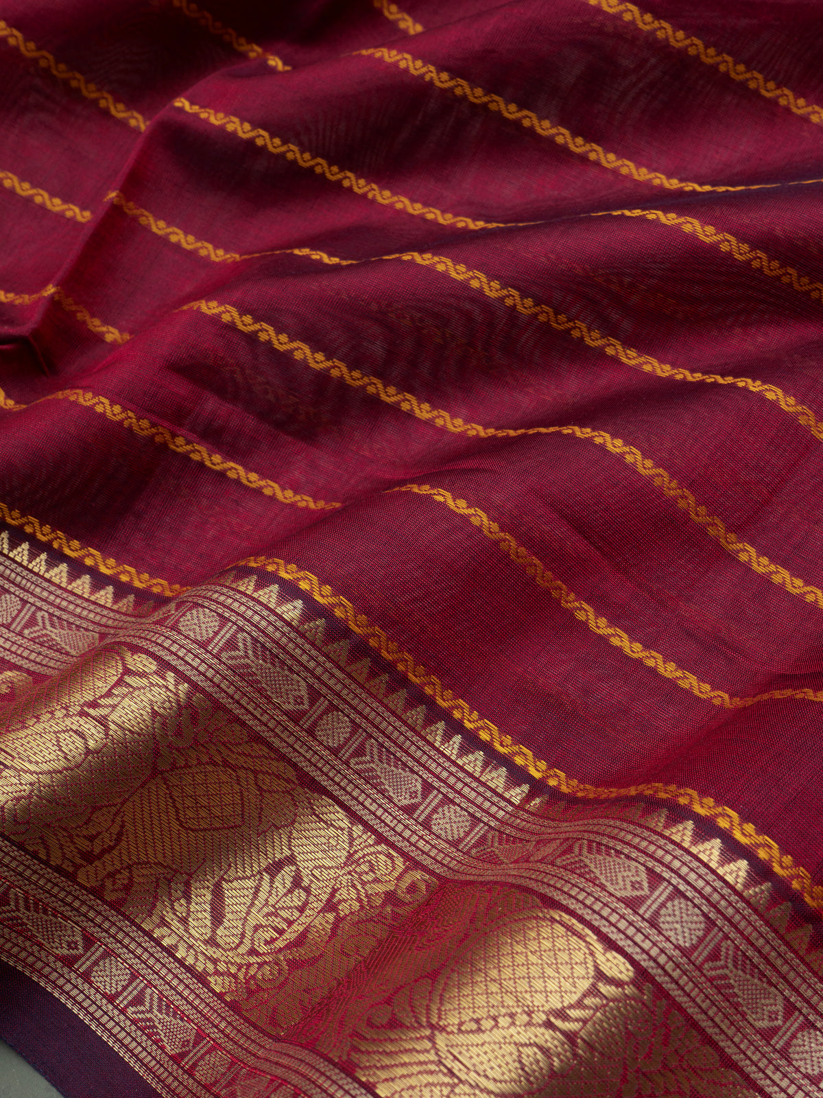 Araku veldari getti border / Silk Cotton Saree CLSA9569