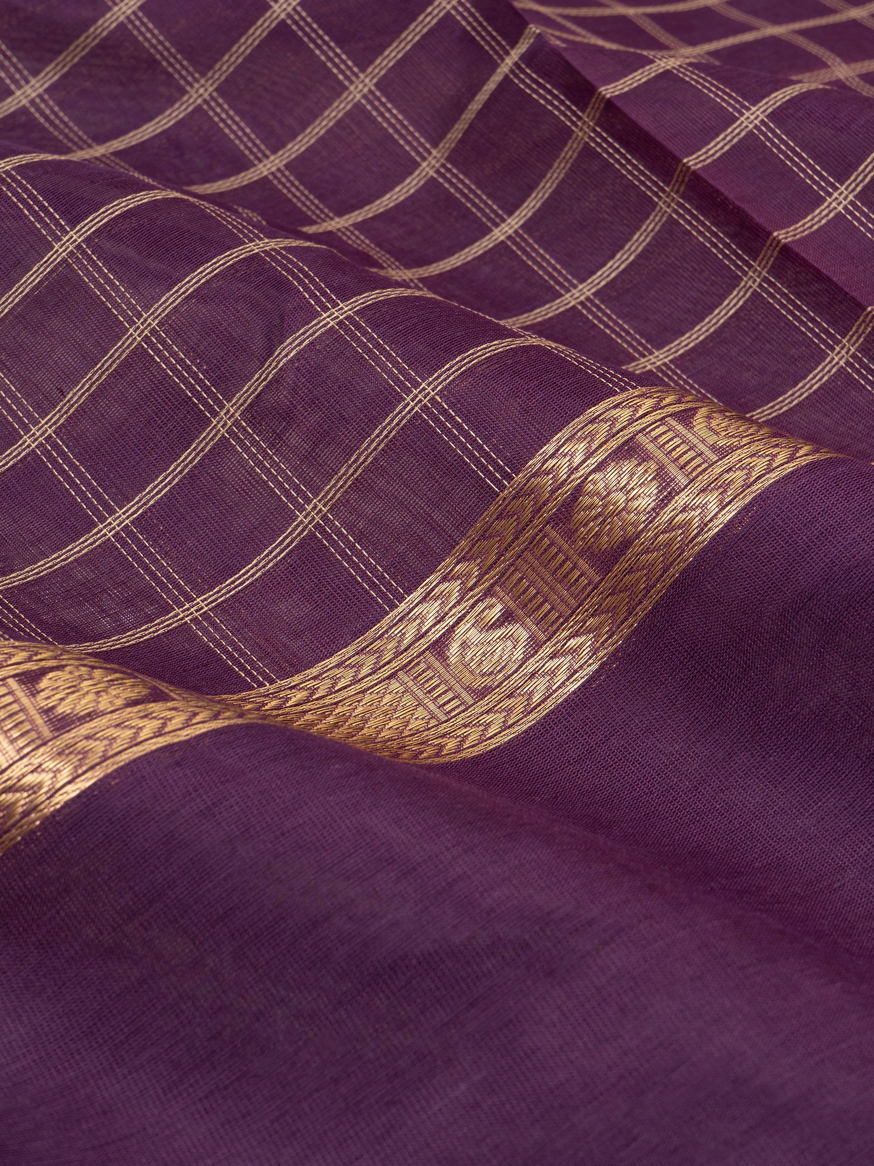 Deep vadamalli kattam / Silk Cotton Saree CLSA9693